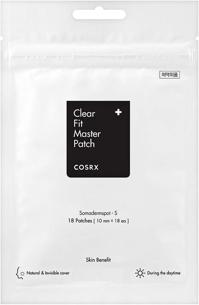 Clear Fit Master Patch 18 Patches | Healing Pimple Patches for Blemishes and Zits | Hydrocolloid Dressing | Quick & Easy Spot Treatment