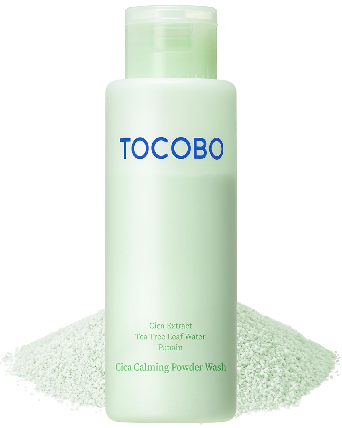 Cica Calming Powder Wash – Korean Enzyme Face Cleanser with Cica, Tea Tree & Papain – Hypoallergenic Low Ph Powder Cleanser for Sensitive Skin, Pore Purifying & Exfoliating,. 1.69 Oz.
