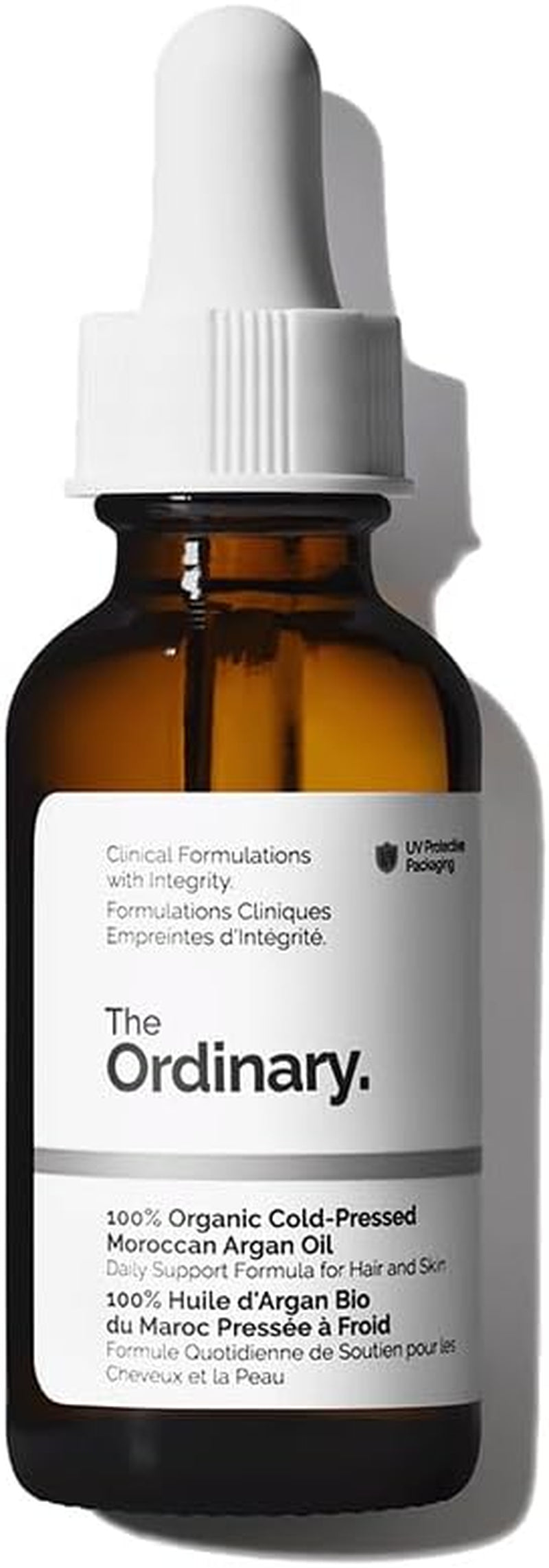 The Ordinary 100% Organic Cold-Pressed Moroccan Argan Oil, Nourishing and Hydrating Treatment for Skin & Hair, 30Ml