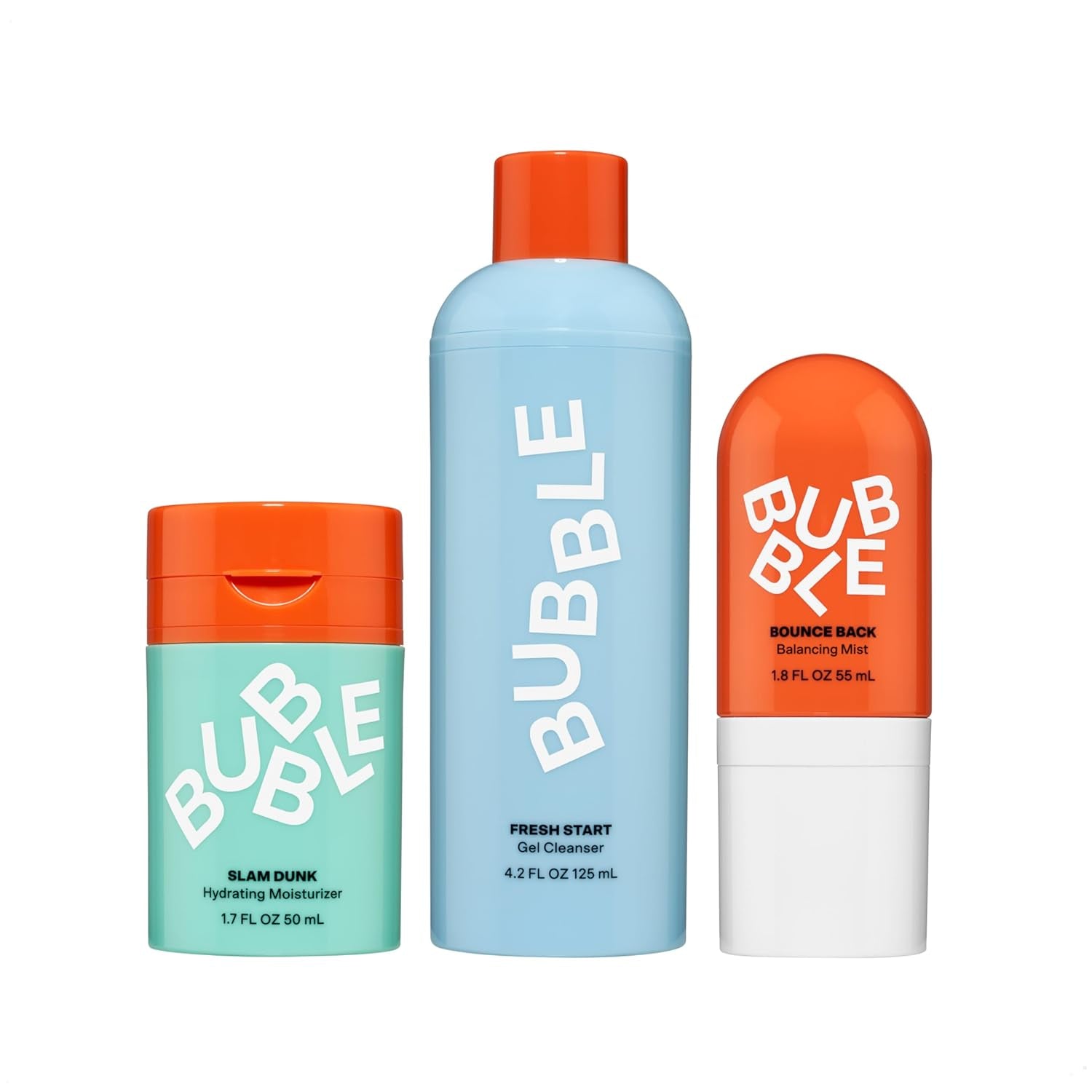 Slam Dunk Face Moisturizer (50Ml) + Fresh Start Gel Cleanser (125Ml) + Bounce Back Balancing Facial Toner Mist (55Ml)