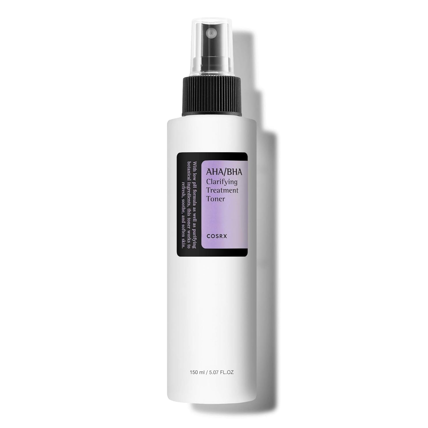 AHA/BHA Treatment Toner 5.07 Fl.Oz/ 150Ml, Facial Exfoliating Spray for Whiteheads, Pores, & Uneven Skin, Korean Toner, Not Tested on Animals, No Parabens, No Sulfates, Korean Skin Care