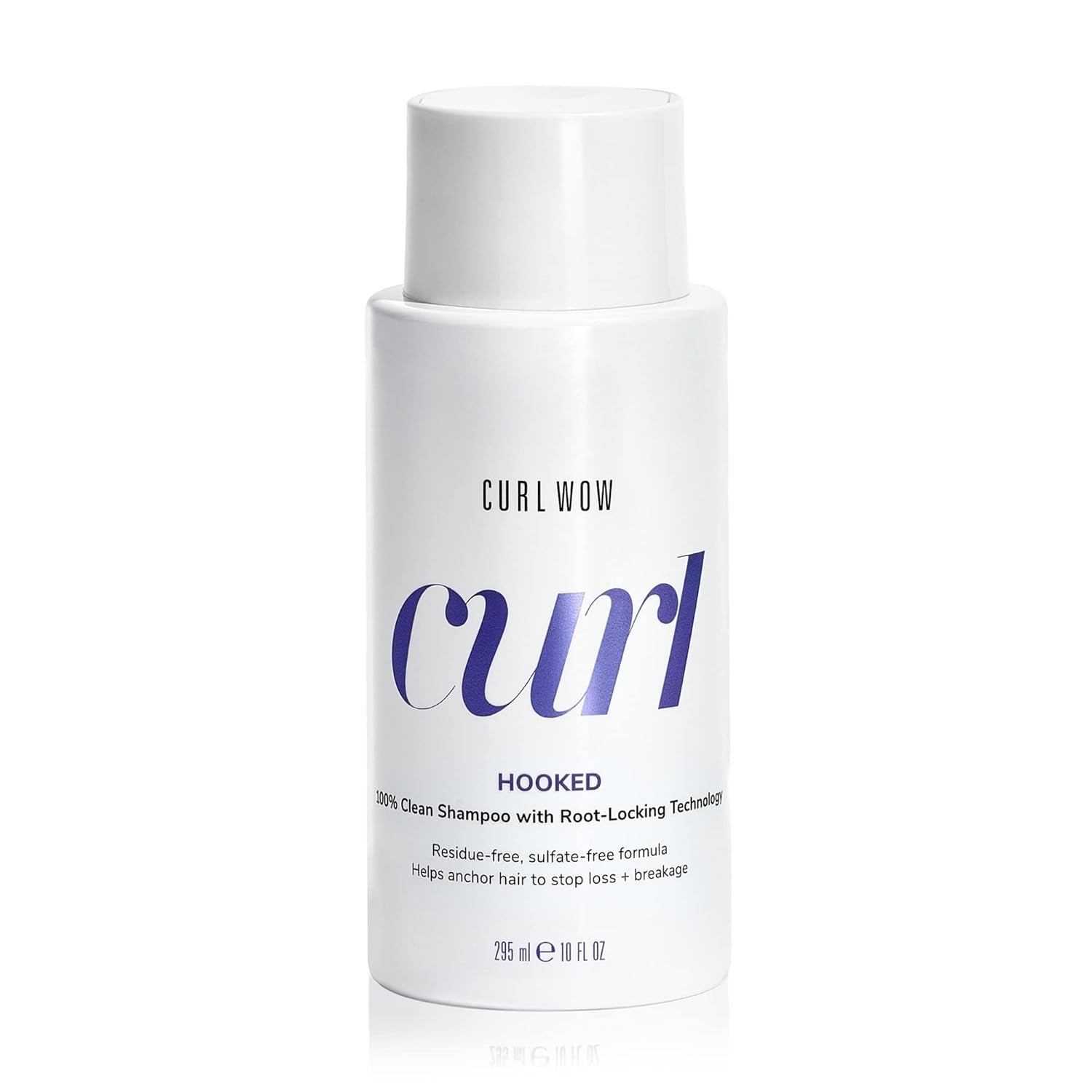 COLOR WOW Curl Wow Hooked 100% Clean Shampoo with Root-Locking Technology – Rich-Lathering, Sulfate-Free Formula Leaves No Residues + Helps Anchor Hair to Stop Shedding