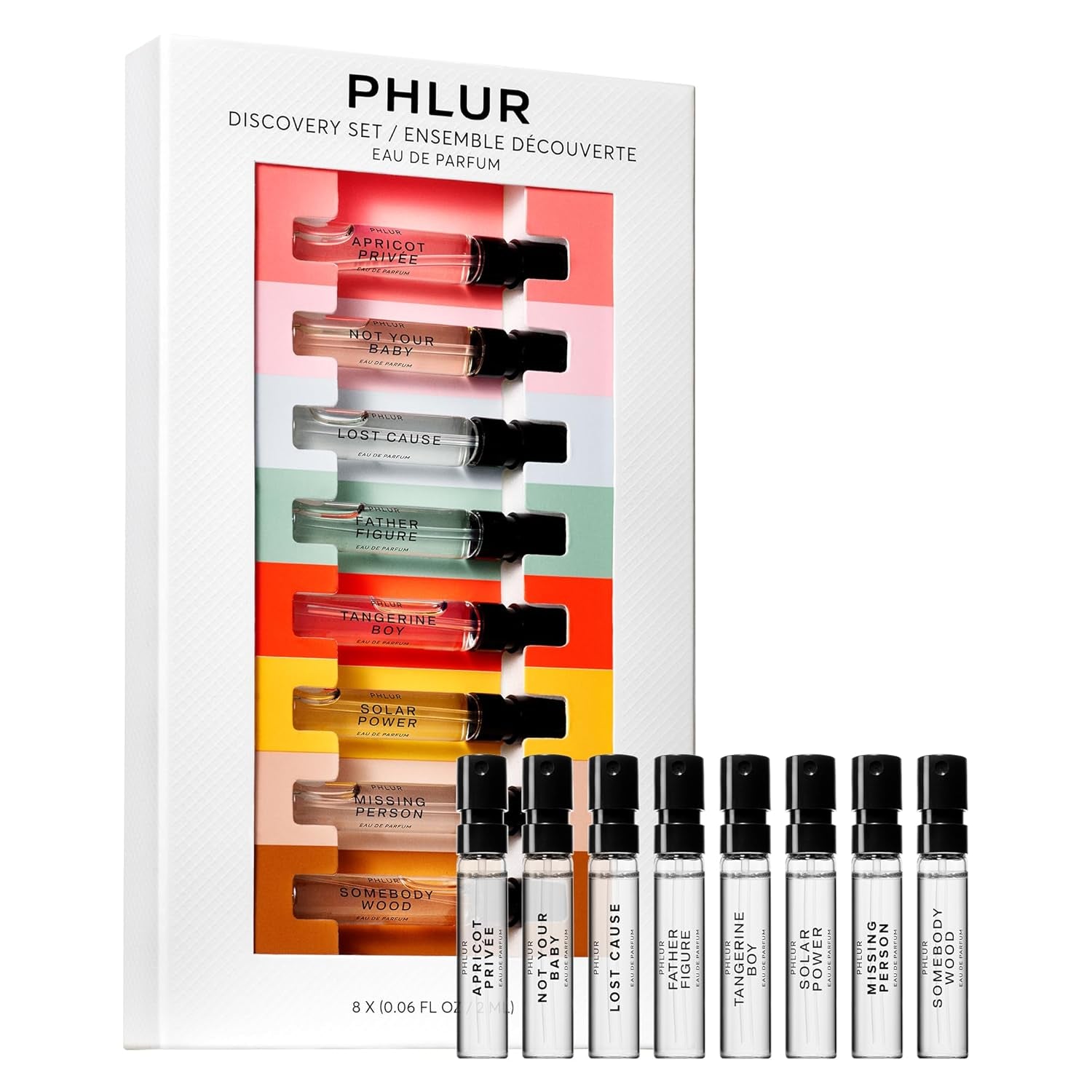 Fragrance Discovery Set (2024) - 8Pc Perfume Sample Set Ft. Missing Person & Father Figure - 2Ml Mini Perfume Fine Fragrance Samples (8 X 2Ml)
