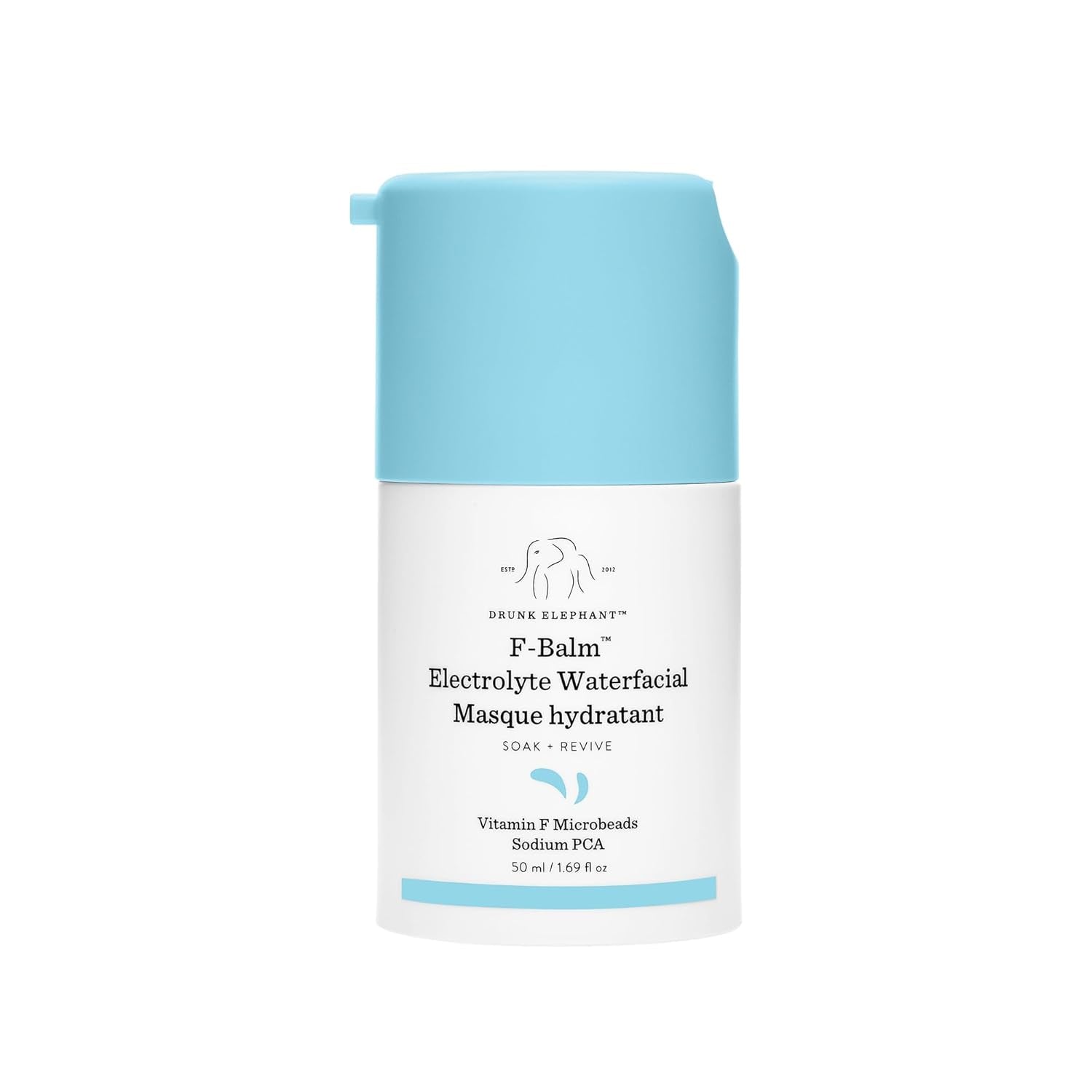 F-Balm Electrolyte Waterfacial - 50 Ml/1.69 Fl Oz - Deeply Hydrating Overnight Face Mask - Clean Clinical Skincare - Cruelty-Free - Free of Essential Oils, Silicones, and Fragrance