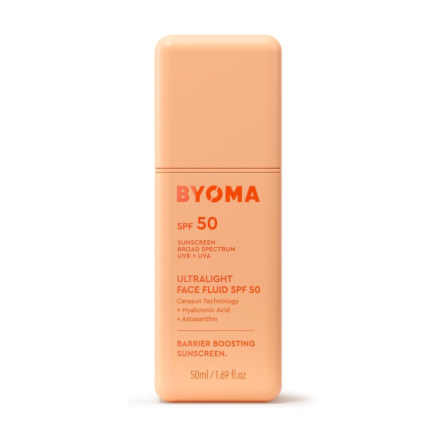SPF 50 Face Fluid - Ultra-Lightweight Facial Sunscreen for All Skin Tones - Luminous Glow, No White Cast - SPF Moisturizer Strengthens Skin Barrier - 1.69 Fl.Oz