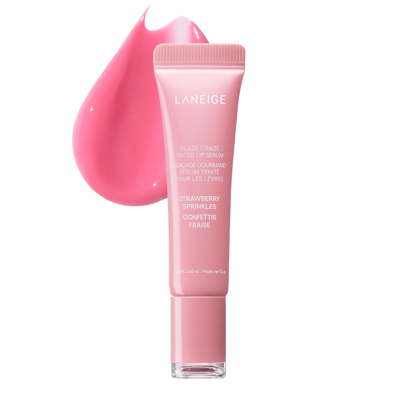 Glaze Craze Tinted Lip Serum: Hydrating Lip Serum for Glossy, Nourished Lips with Plumping Polypeptides