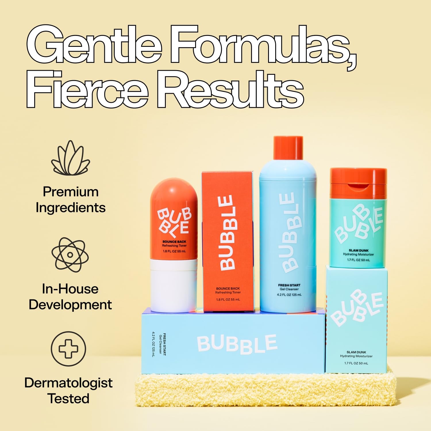 Fresh Start Gel Face Wash - Gentle PHA Exfoliating Facial Cleanser to Reduce Oil + De-Clog Pores - Daily Face Cleanser with Aloe Vera to Soothe Sensitive Skin - Vegan Skin Care (125Ml)