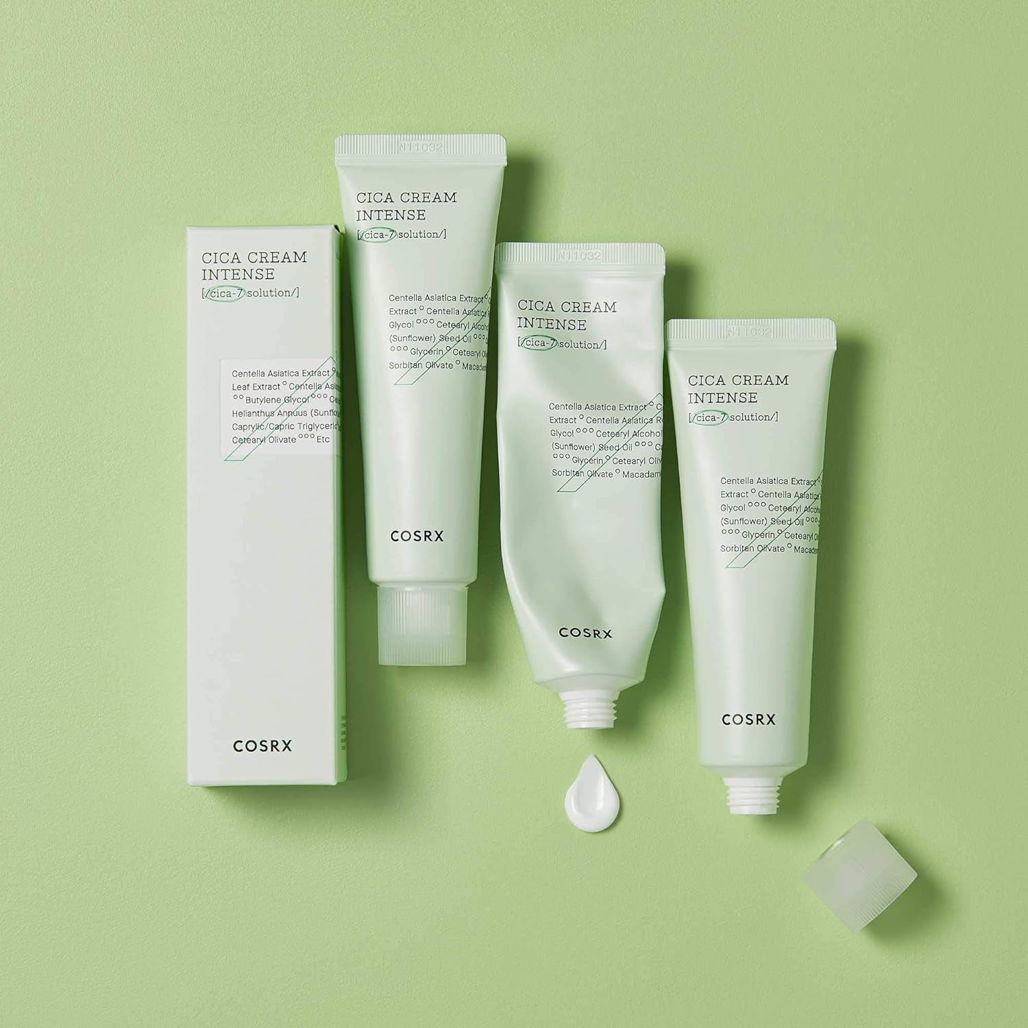 Pure Fit Cica Intensive Cream 1.7 Oz/ 50 Ml | for Dry Sensitive Skin, Centella Asiatica Face Moisturizer Recommended for Acne-Prone Skin, Reduce Redness, Not Tested on Animals, Korean Skin Care