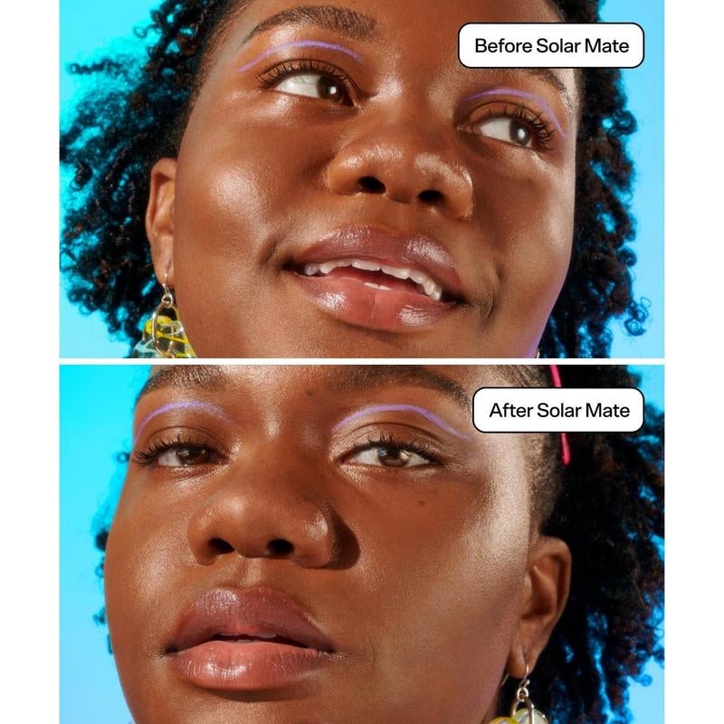 Bubble Skincare Solar Mate Mineral Face Sunscreen Broad Spectrum SPF 40 - Zinc Oxide Sunscreen with Blue Light Protection & Ginseng Extract - Sheer, Lightweight Coverage with No White Cast