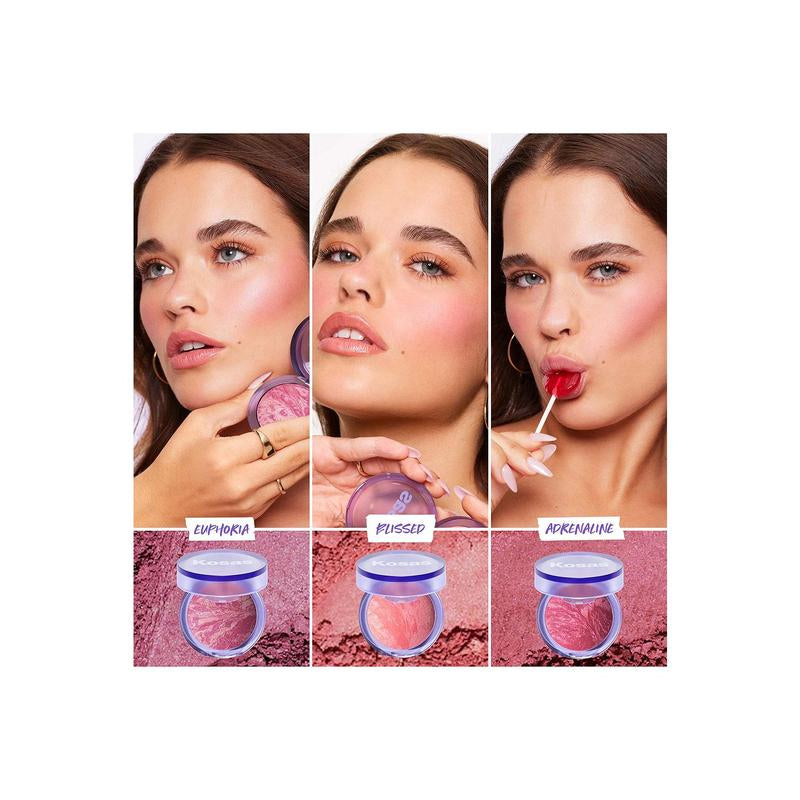 Kosas Blush Is Life Baked Dimensional + Brightening Blush in Adrenaline