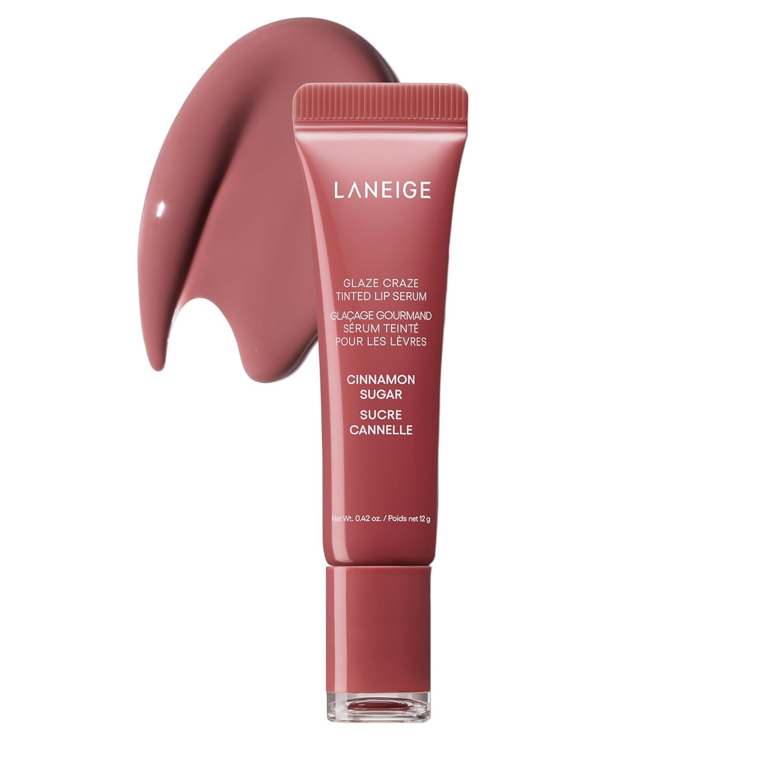 Glaze Craze Tinted Lip Serum: Hydrating Lip Serum for Glossy, Nourished Lips with Plumping Polypeptides