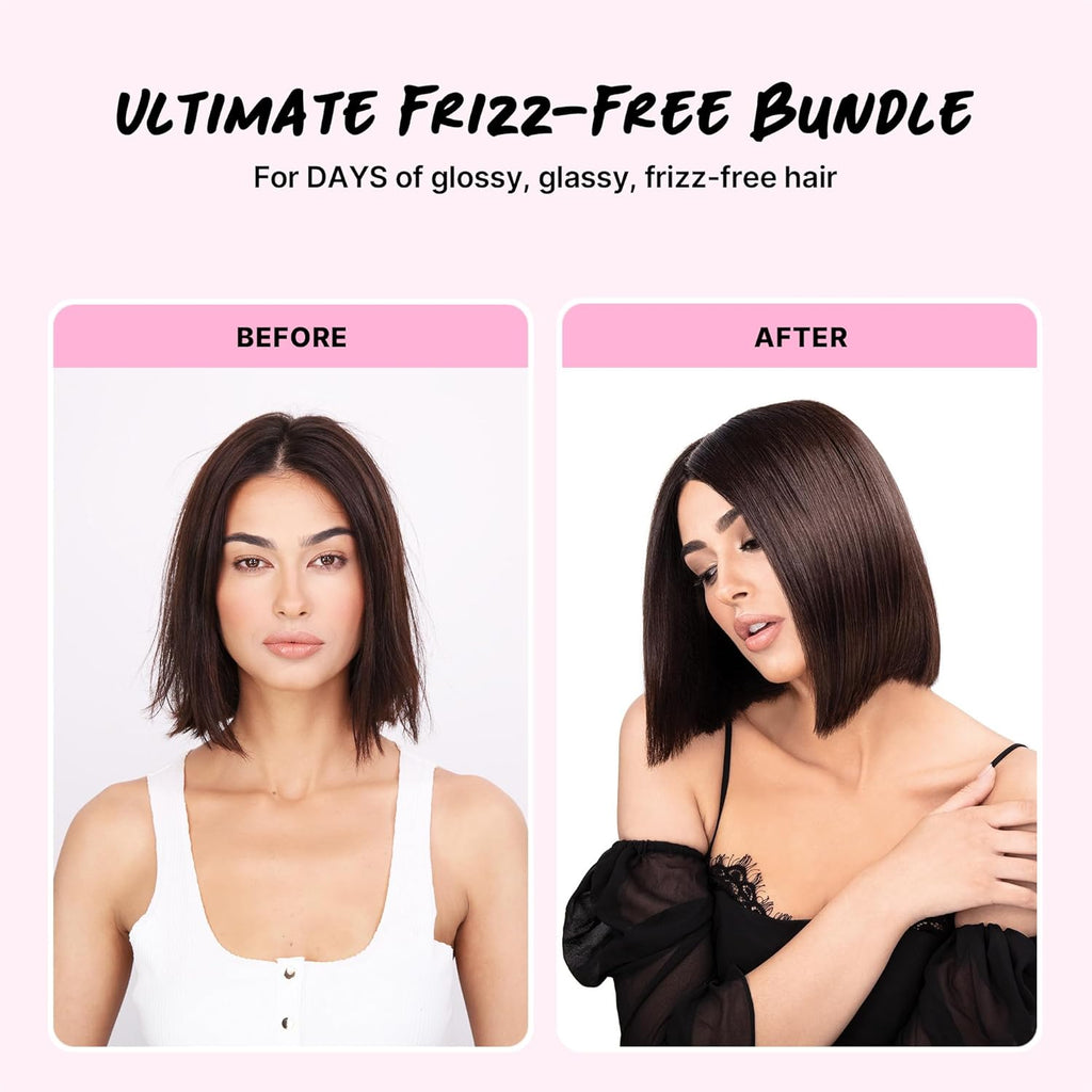 COLOR WOW Ultimate Frizz-Free Bundle - Award Winning DREAM COAT and COLOR SECURITY SHAMPOO Duo for Long Lasting Frizz-Free, Shiny, Glassy Hair. Humidity-Proof Strands and Built-In Heat Protection.