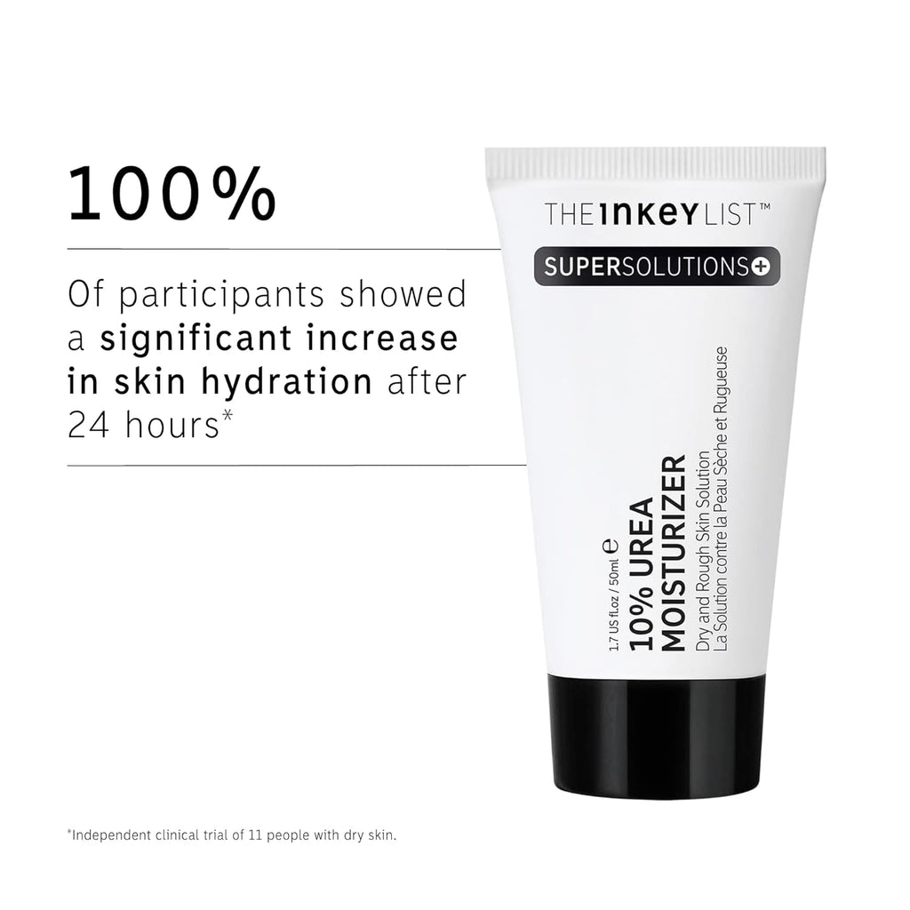 The Inkey List Urea 10% Feuchtigkeitspflege, 50 Ml, Supersolutions, Zielt Auf Starke Trockenheit Ab, Parfümfrei, Geeignet Für Sehr Trockene Haut