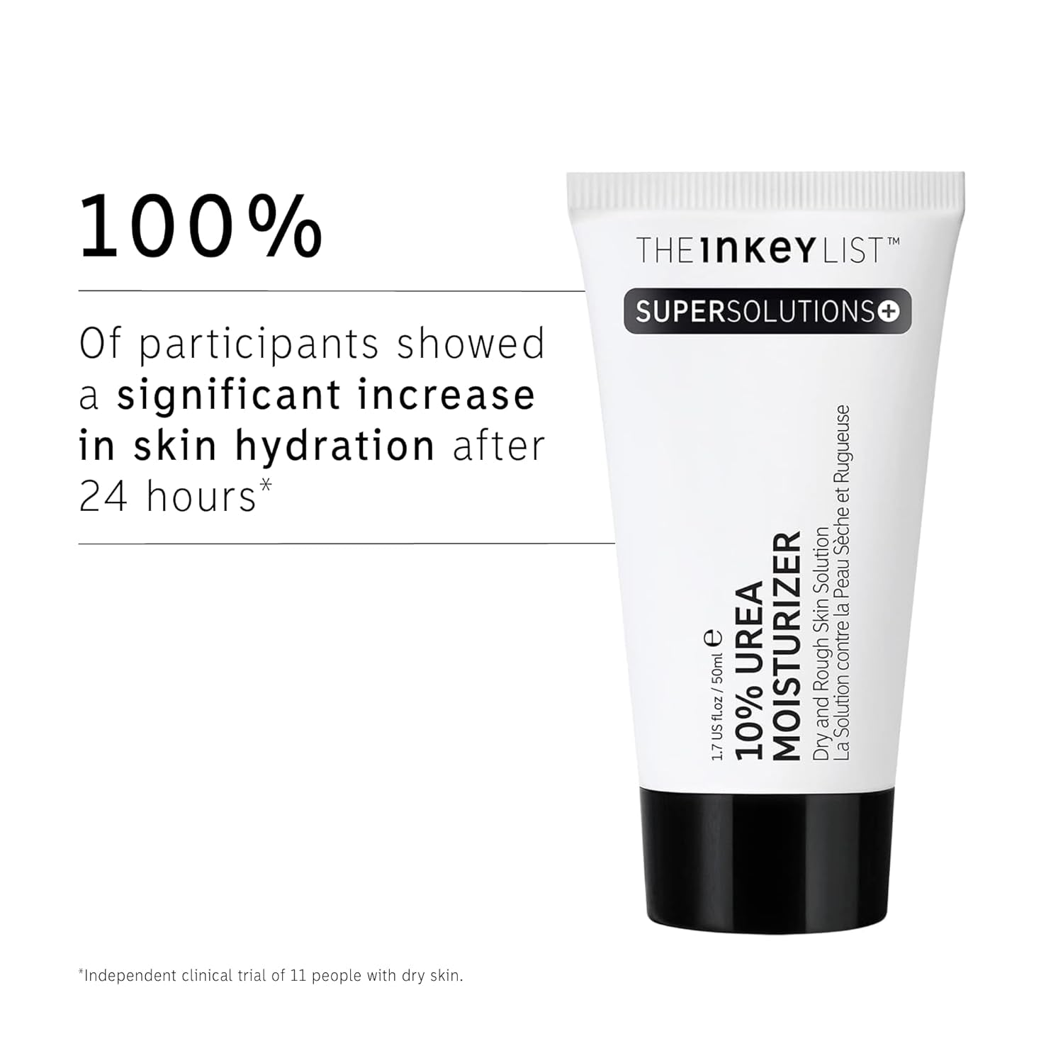 The Inkey List Urea 10% Feuchtigkeitspflege, 50 Ml, Supersolutions, Zielt Auf Starke Trockenheit Ab, Parfümfrei, Geeignet Für Sehr Trockene Haut