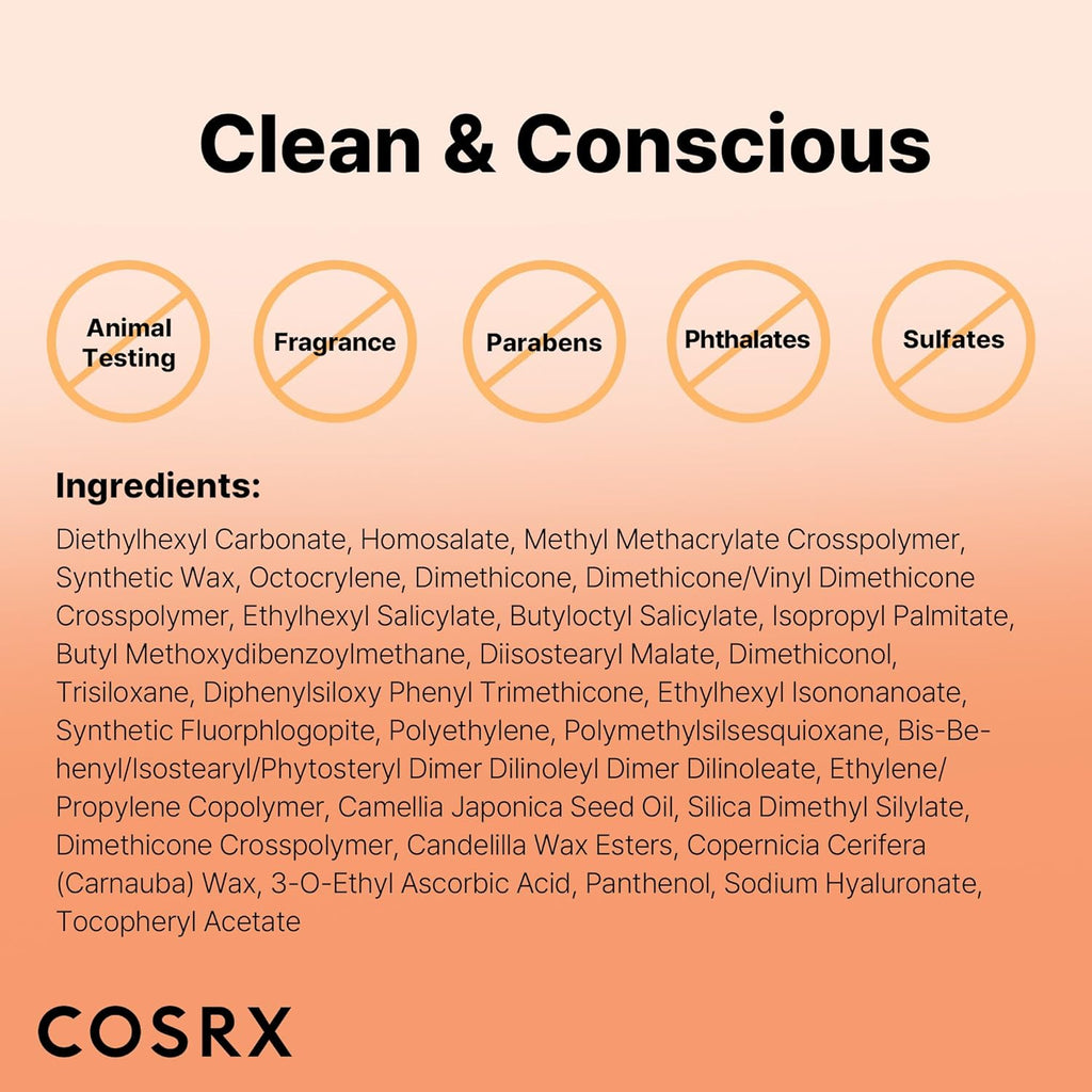 Airy-Light Clear Sunscreen Stick with Vitamin E & C SPF 50, 0.67 Oz, 19G, Lightweight, Travel Essentials, Summer Essentials, Korean Skin Care, Korean Matte Sunscreen for Face