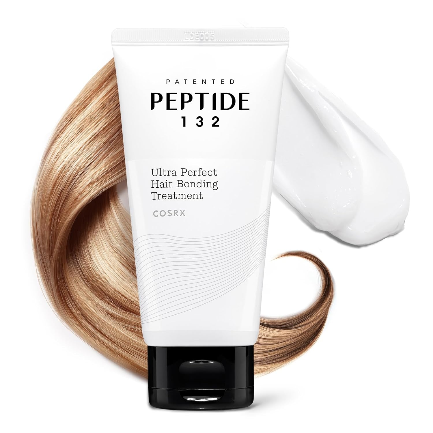 PEPTIDE 132 Hair Bond Repair Treatment - Deep Conditioner Hair Mask for Damaged, Dry Hair, Repairs Breakage & Split Ends with Collagen & Hyaluronic Acid, for All Hair Types – 4.05 Fl Oz