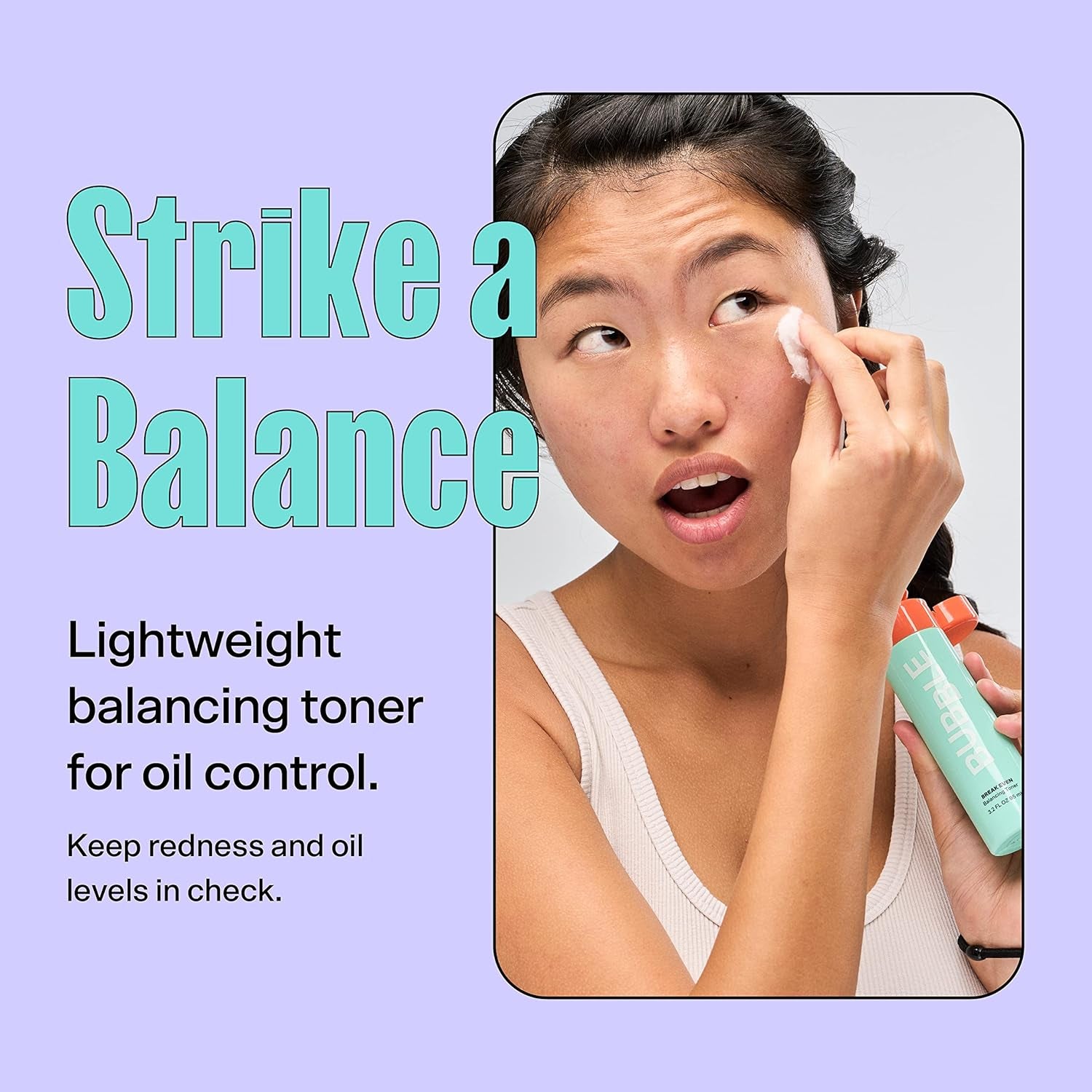 Break Even Balancing Face Toner - Gentle Exfoliating Toner & Pore Minimizer for Normal to Oily Skin Types - Skin Care Formulated with Green Tea Extract and Niacinamide (100Ml)