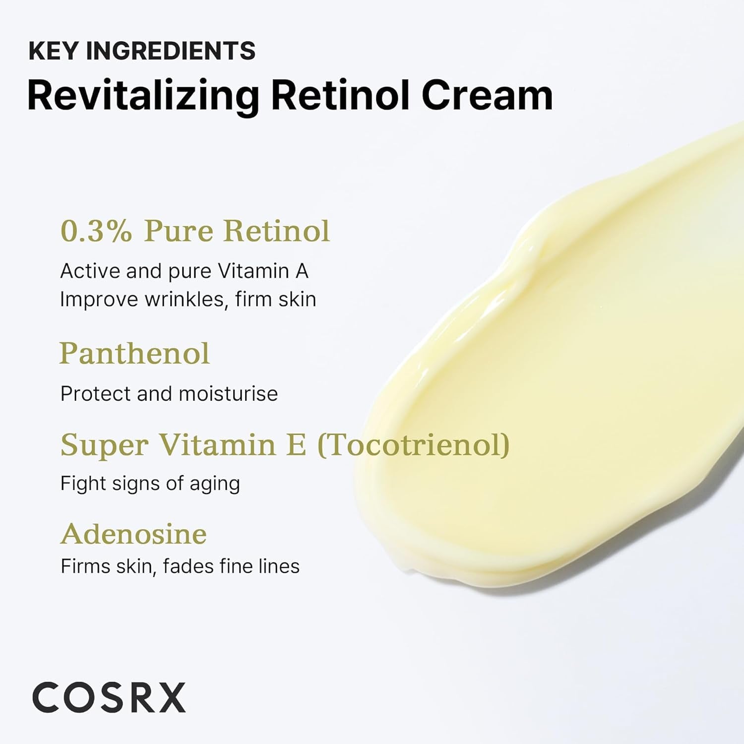 Retinol 0.3% Cream, 0.67 Oz, Anti-Aging Eye & Neck Cream with Retinoid Treatment to Firm Skin, Reduce Wrinkles, Fine Lines, Signs of Aging, Gentle Daily Korean Skin Care