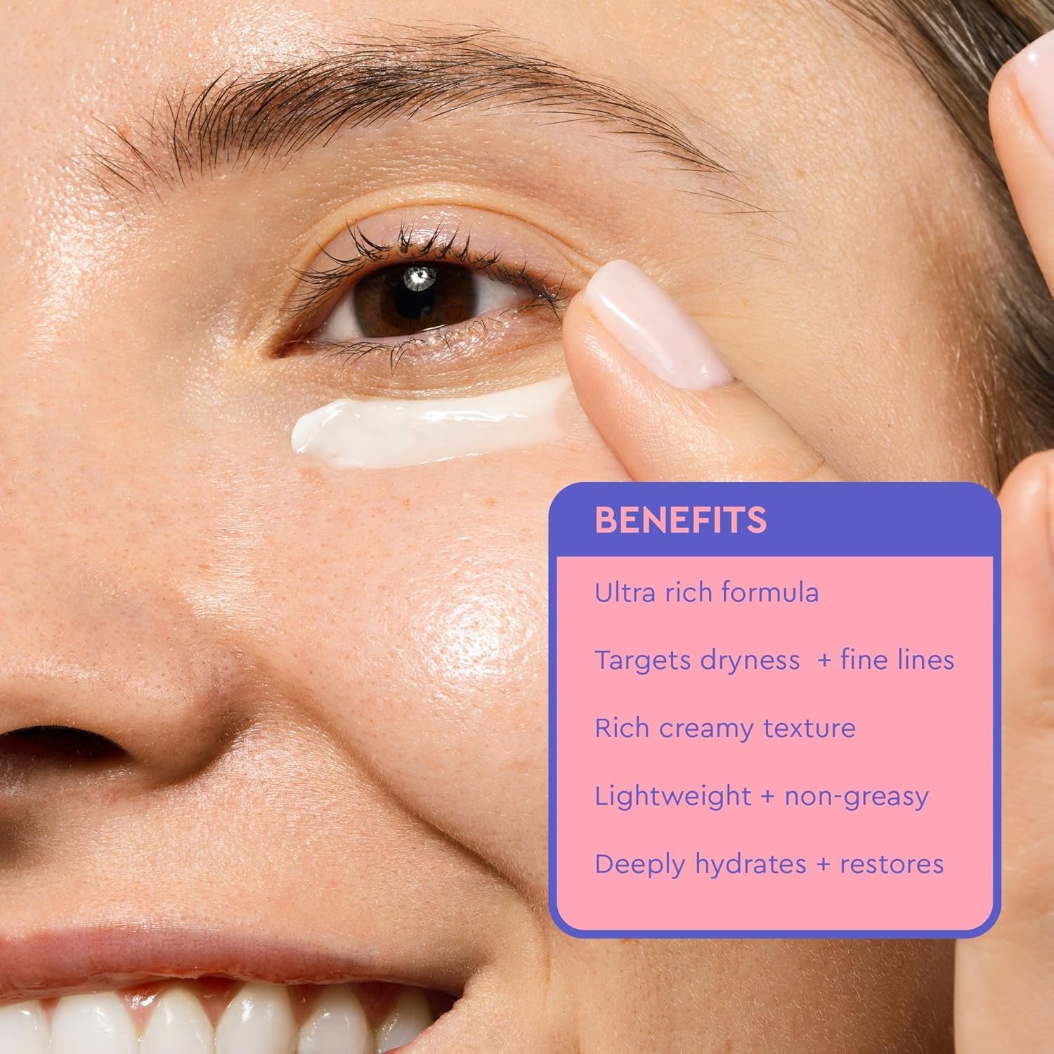 Barrier Repair Eye Cream - Hydrating Eye Cream Increases Firmness + Elasticity - Strengthens Skin Barrier - .67 Fl.Oz