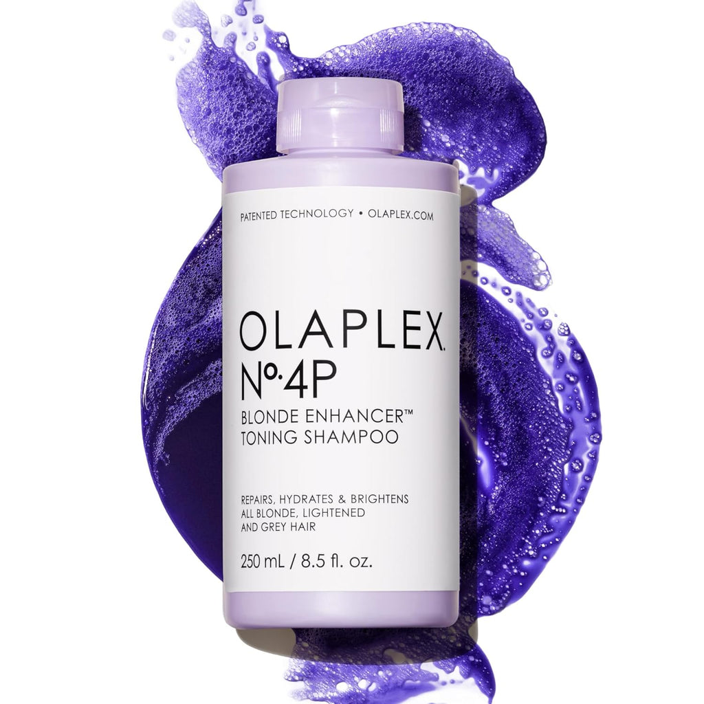 No. 4P Blonde Enhancer Purple Toning Shampoo, Repairs, Hydrates, & Brightens All Blonde, Lightened, & Grey Hair, 8.5 Fl Oz
