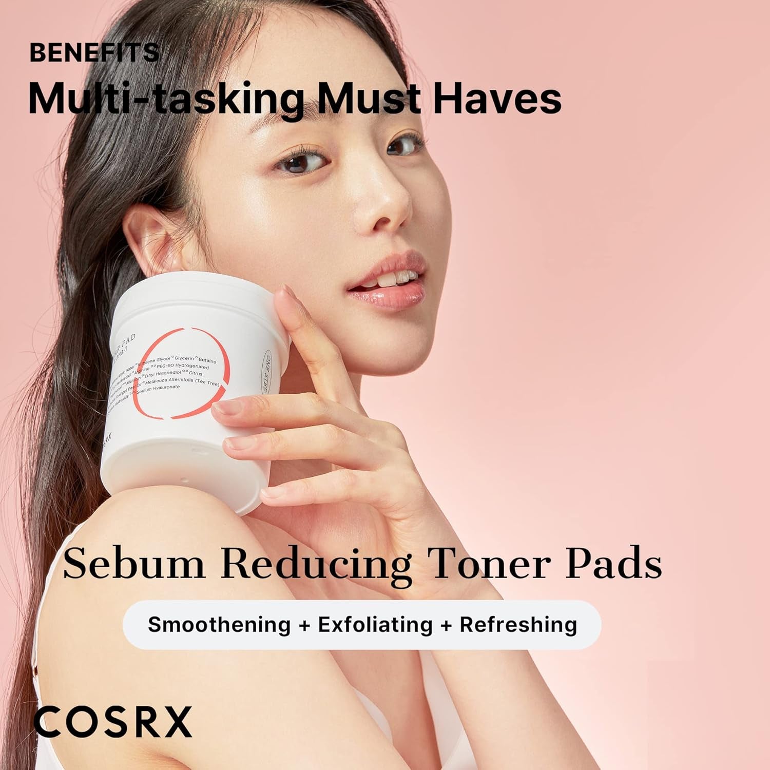 BHA Toner Pads, 70 Sheets, Exfoliating Pads for Dead Skin & Blackheads, Minimize Pores, Prevent Breakouts, Improve Skin Texture, Korean Skin Care