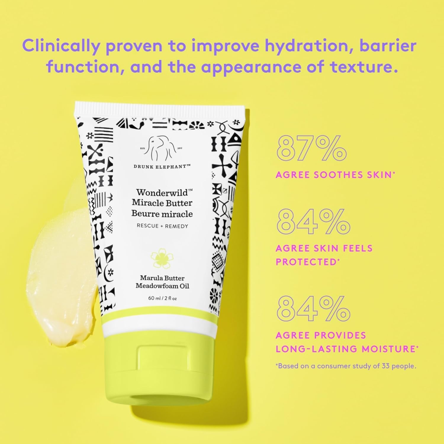 Wonderwild Miracle Butter - Ultra-Luxe Skin Salve - Clean Clinical Skincare - Cruelty-Free - Free of Essential Oils, Silicones, and Fragrance