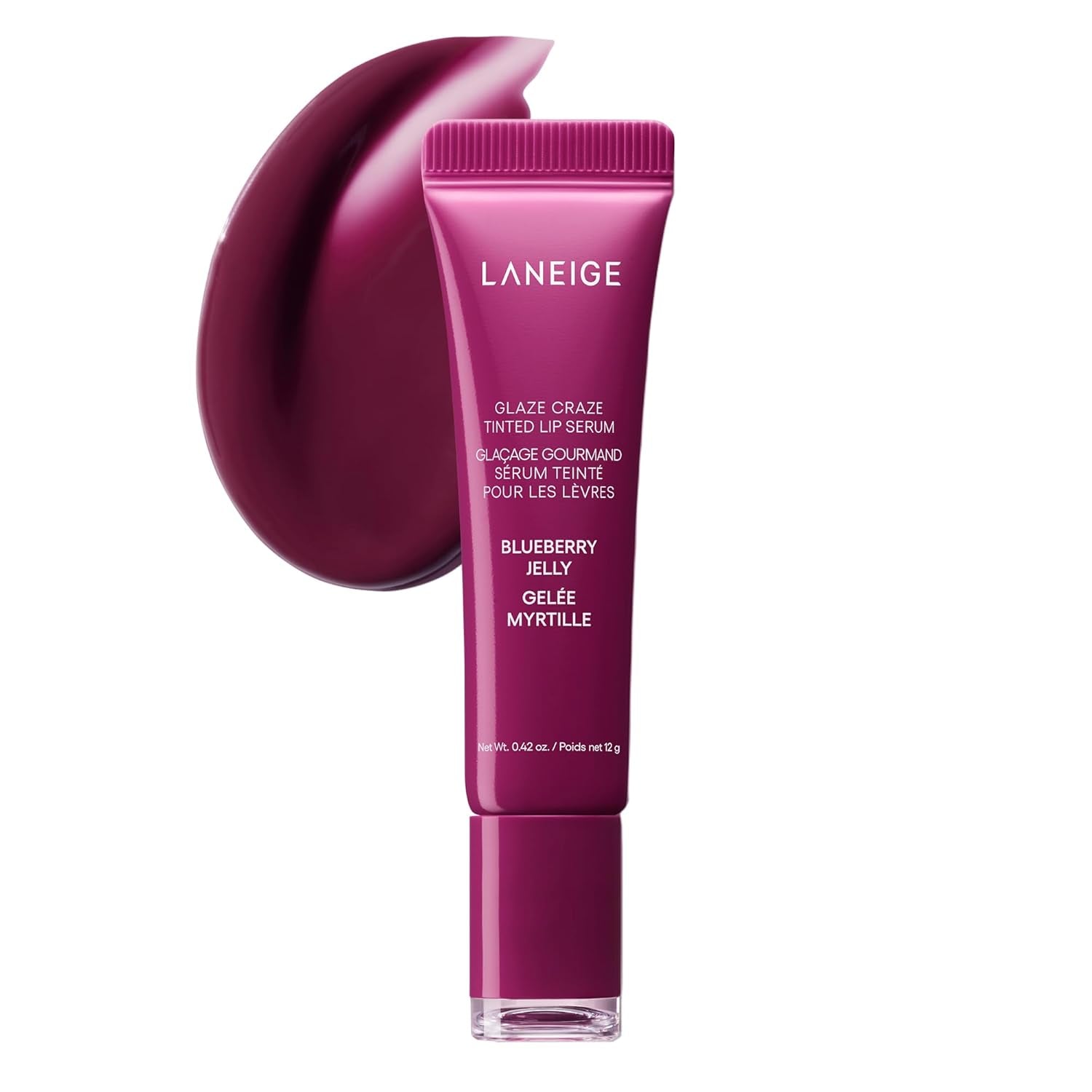 Glaze Craze Tinted Lip Serum: Hydrating Lip Serum for Glossy, Nourished Lips with Plumping Polypeptides