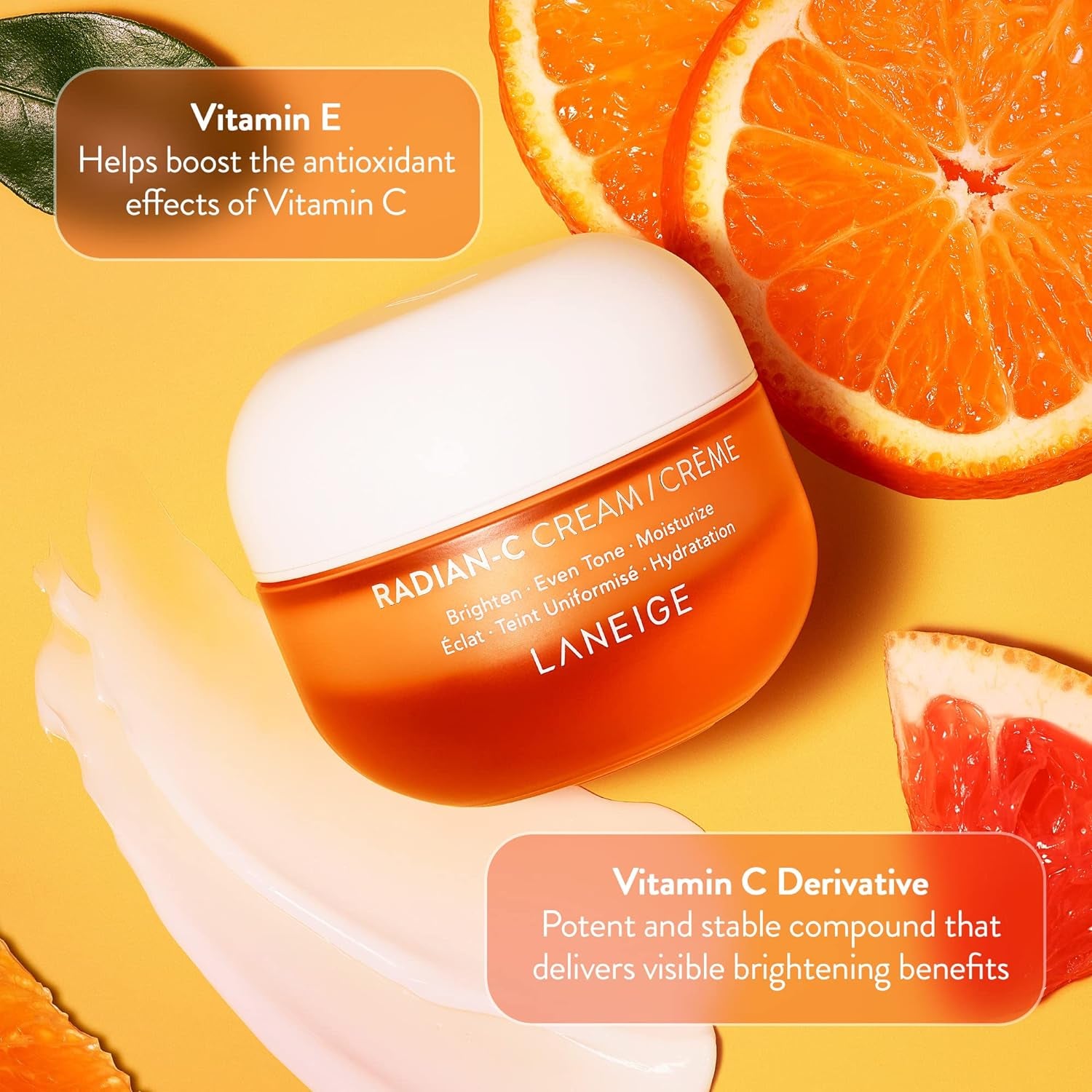 Radian-C Cream: Brightening Moisturizer with Vitamin C & E for Dark Spots, Dullness, & Radiant Skin, Hypoallergenic & Dermatologist-Tested
