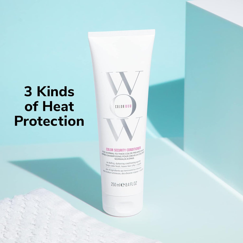 COLOR WOW Color Security Conditioner Normal to Thick – Rich Hydration for Thick, Coarse, Curly Hair; Detangles, Nourishes + Adds Shine with Avocado Oil; Color Safe; Heat Protection