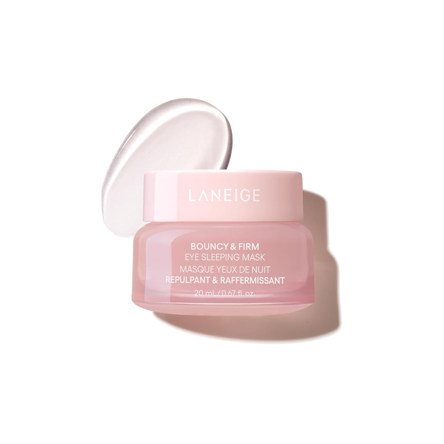 Bouncy & Firm Eye Sleeping Mask: Depuff and Firm with Peony & Collagen Complex, Ceramide, & 5D Hyaluronic Acid