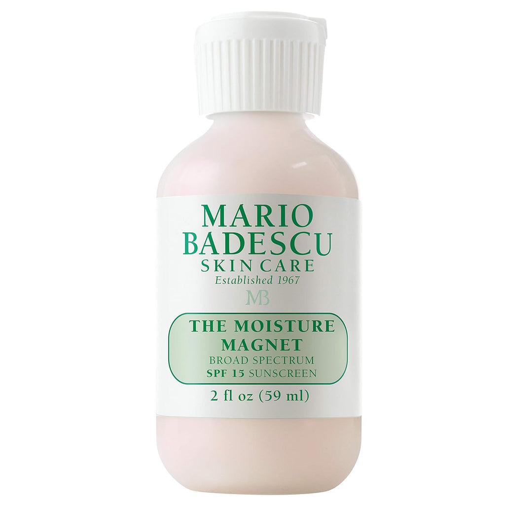 Mario Badescu the Moisture Magnet Face Moisturizer for Women and Men with SPF 15, Ideal Facial Moisturizer for Combination, Dry or Sensitive Skin, Makeup Primer Face Cream, 2 Fl Oz