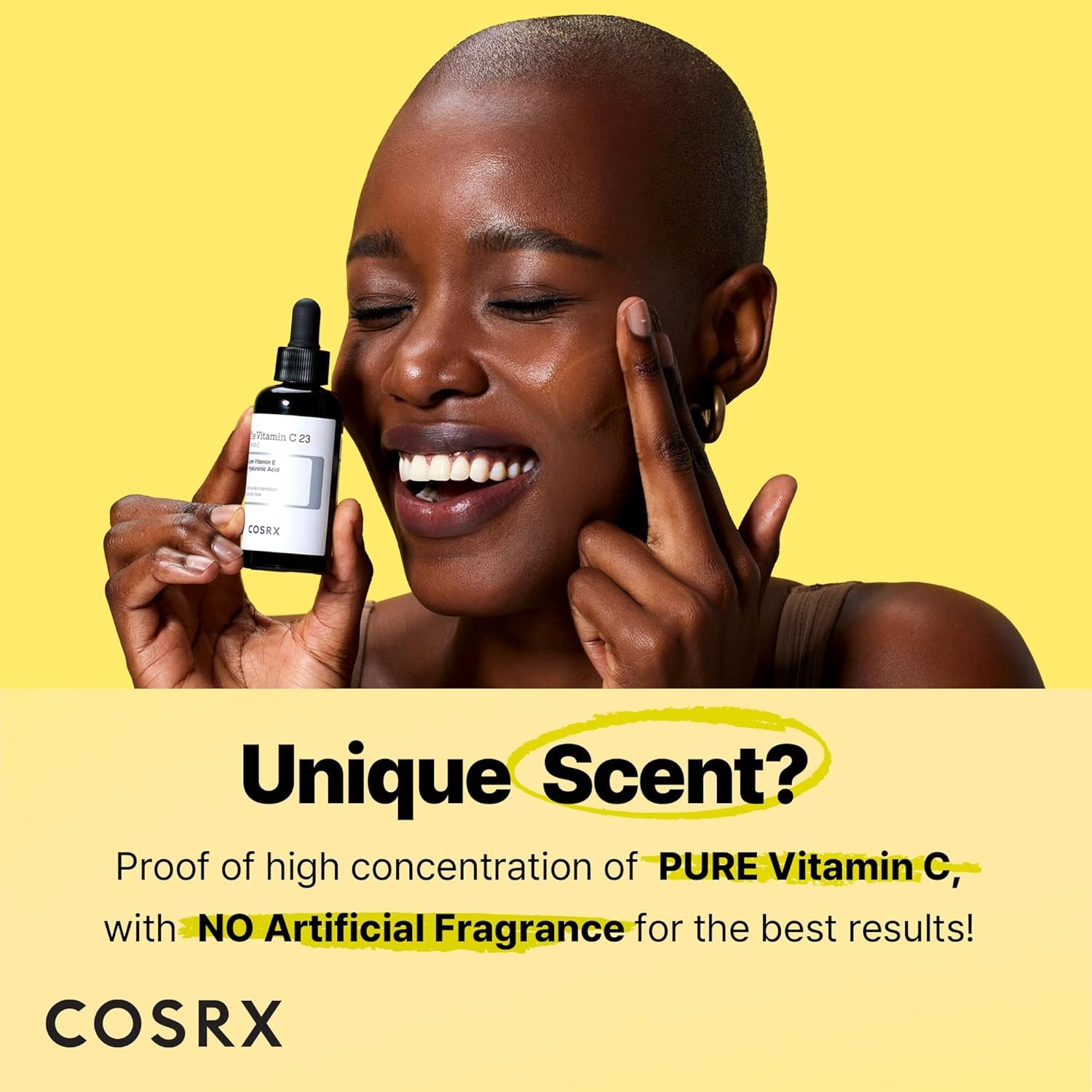Pure Vitamin C 23% Serum with Vitamin E & Hyaluronic Acid, Brightening & Hydrating Facial Serum for Fine Lines, Uneven Skin Tone & Dull Skin, Korean Skincare, 0.7Oz/20G
