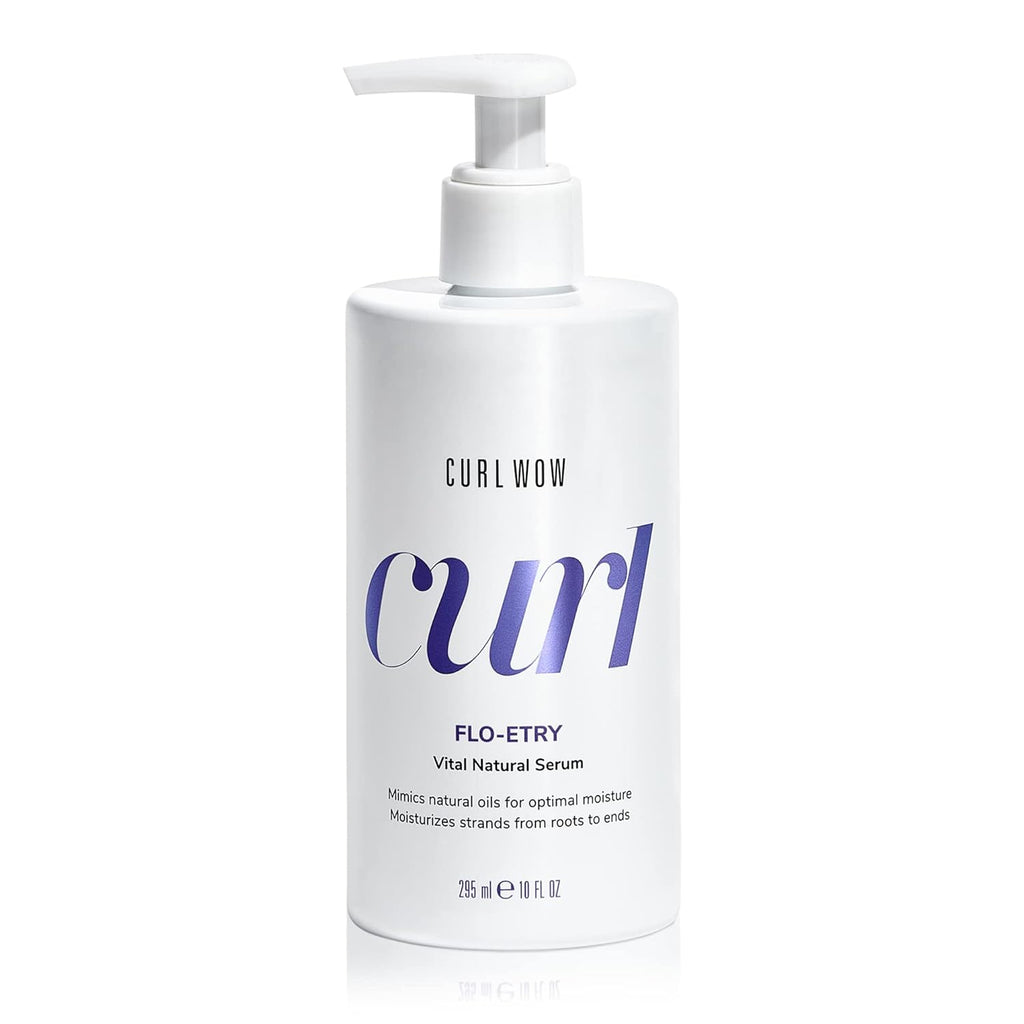 COLOR WOW Curl Wow Flo-Etry Vital Natural Serum – Rich-Oil Blend Moisturizes Dry, Dehydrated Strands from Root to Tip for Instantly Plump, Plush, Juicy Curls | No Weight or Greasy Feel