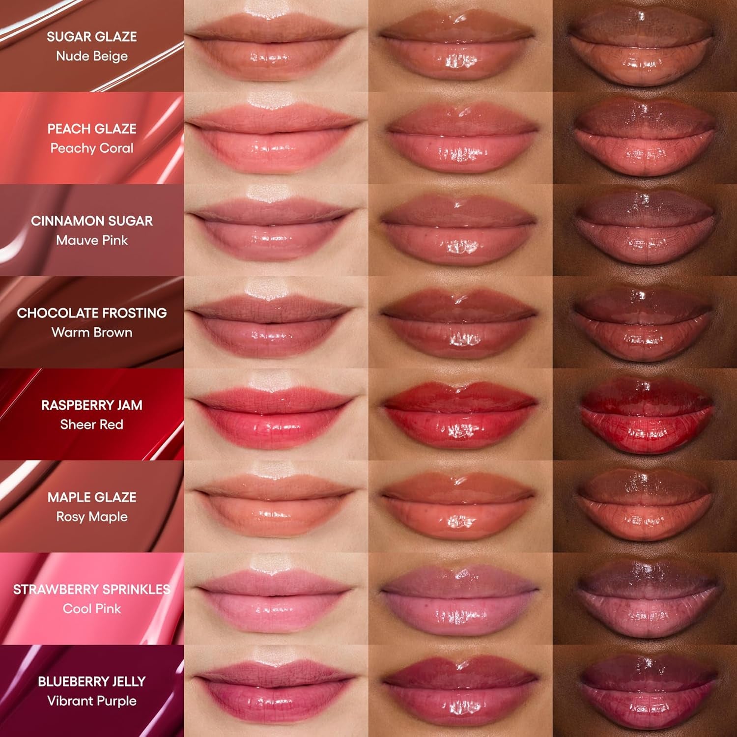 Glaze Craze Tinted Lip Serum: Hydrating Lip Serum for Glossy, Nourished Lips with Plumping Polypeptides