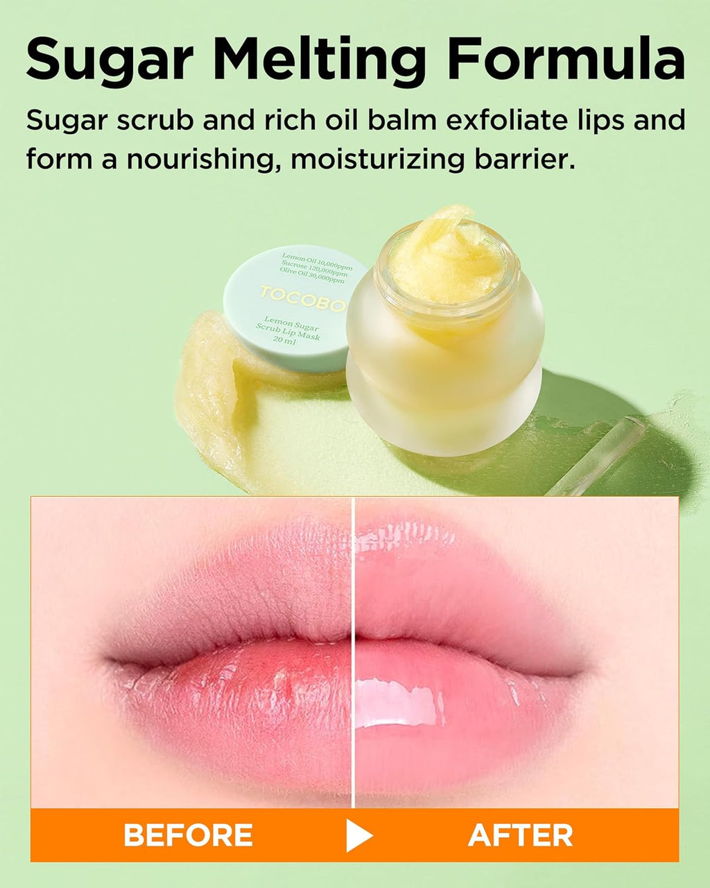 TOCOBO Lemon Sugar Scrub Lip Mask (20 Ml)