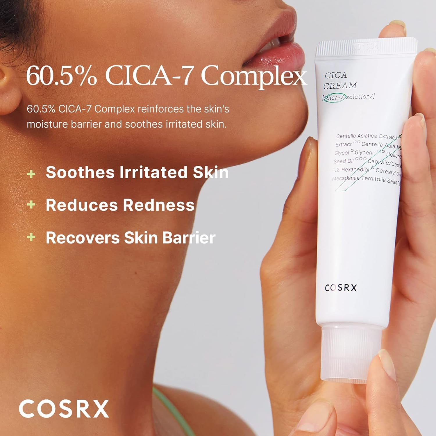 Pure Fit Cica Cream, 50Ml / 1.69 Fl.Oz | Centella Asiatica Face Moisturizer Recommended for Acne-Prone Skin, Reduce Redness | Not Tested on Animals, Korean Skincare