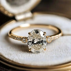 Fashion Women Ring Gold Color Simple Design Accessories Inlaid Bright Cubic Zirconia Elegant Jewelry for Engagement Daily
