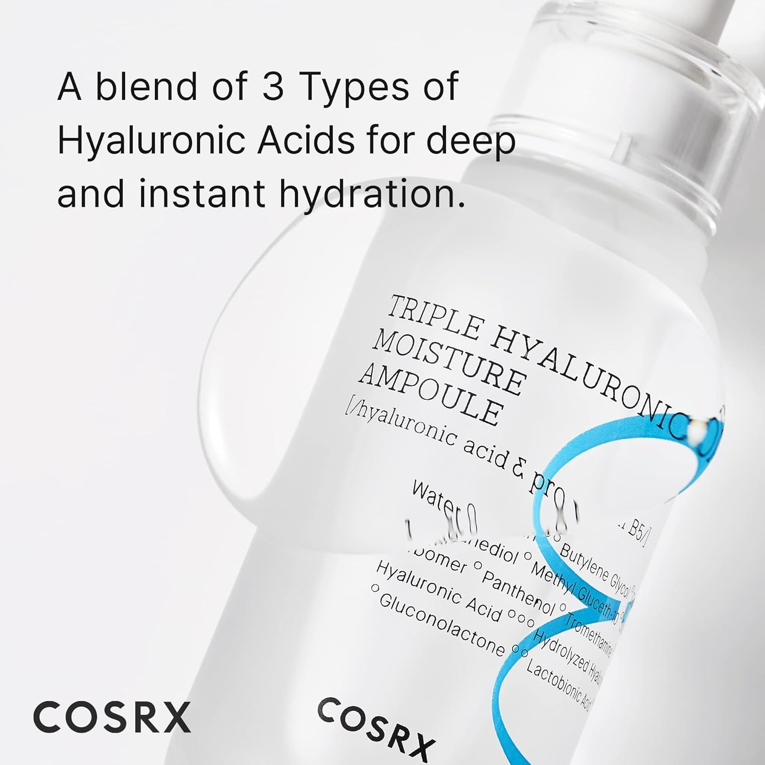 Hydrium Triple Hyaluronic Moisture Ampoule, 40Ml / 1.35 Fl.Oz | Hyaluronic Acid Viscous Serum | Korean Skin Care, Animal Testing Free, Paraben Free