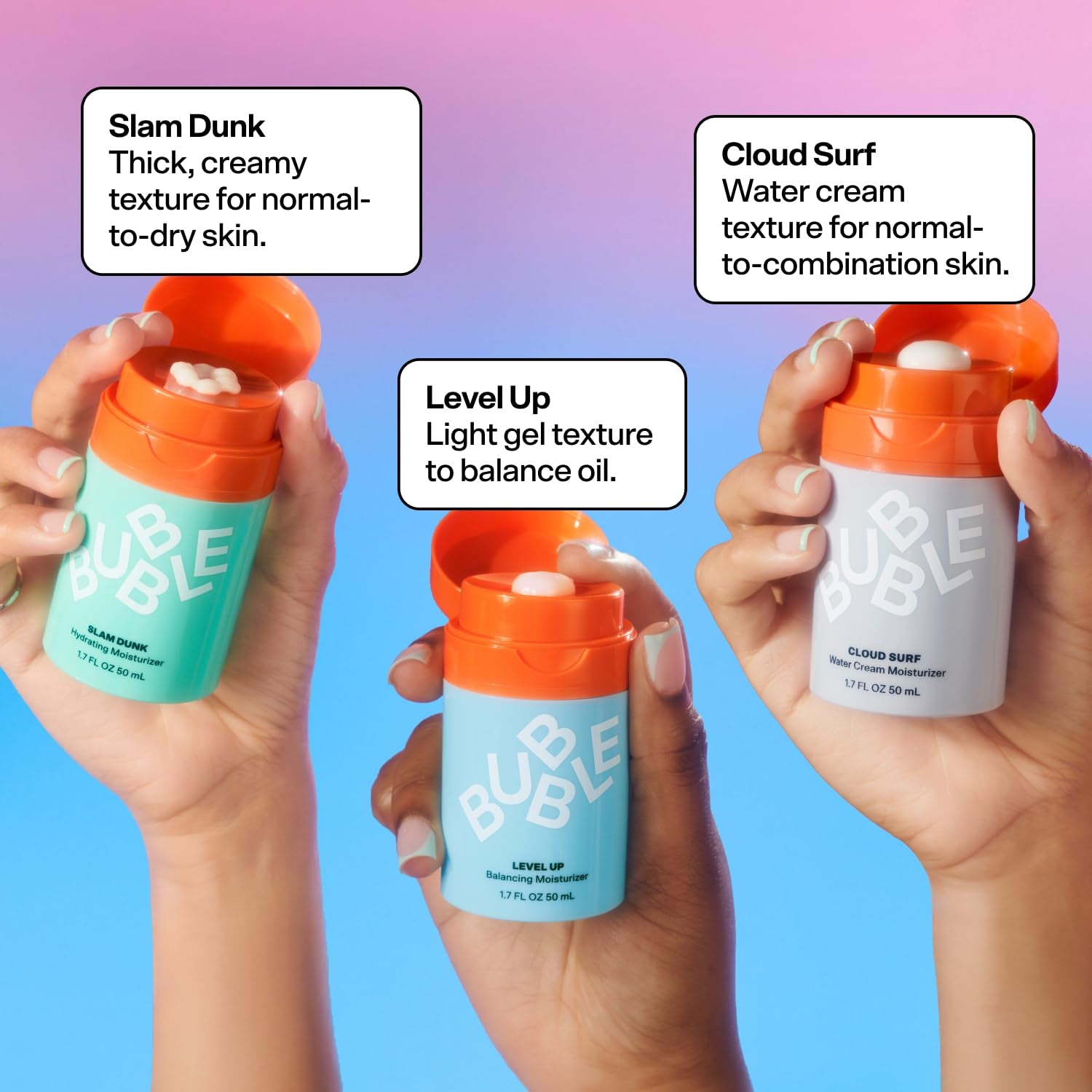 Cloud Surf Water Cream Face Moisturizer - Hydrating & Mattifying Moisturizer to Help Rebalance Oils and Minimize Pores with Celery Seed Extract - Suitable for Sensitive Skin (50Ml)