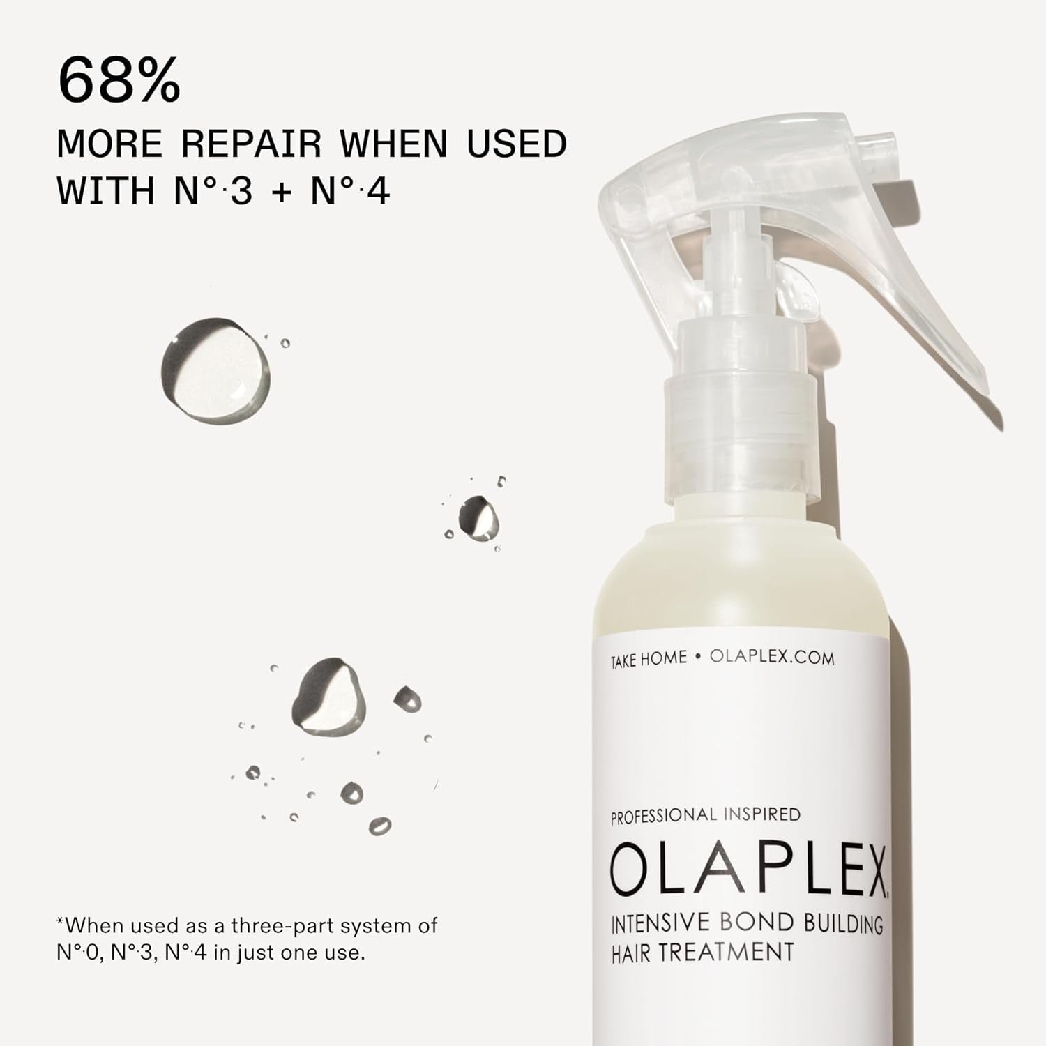 No. 0 Intensive Bond Building Hair Treatment, Repairs, Protects, & Strengthens All Hair Types, 5.2 Fl Oz