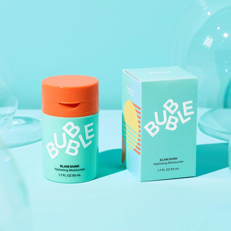 Bubble Skincare Slam Dunk Face Moisturizer - Hydrating Face Cream for Dry Skin Made with Vitamin E + Aloe Vera Juice for a Glowing Complexion - Skin Care with Blue Light Protection