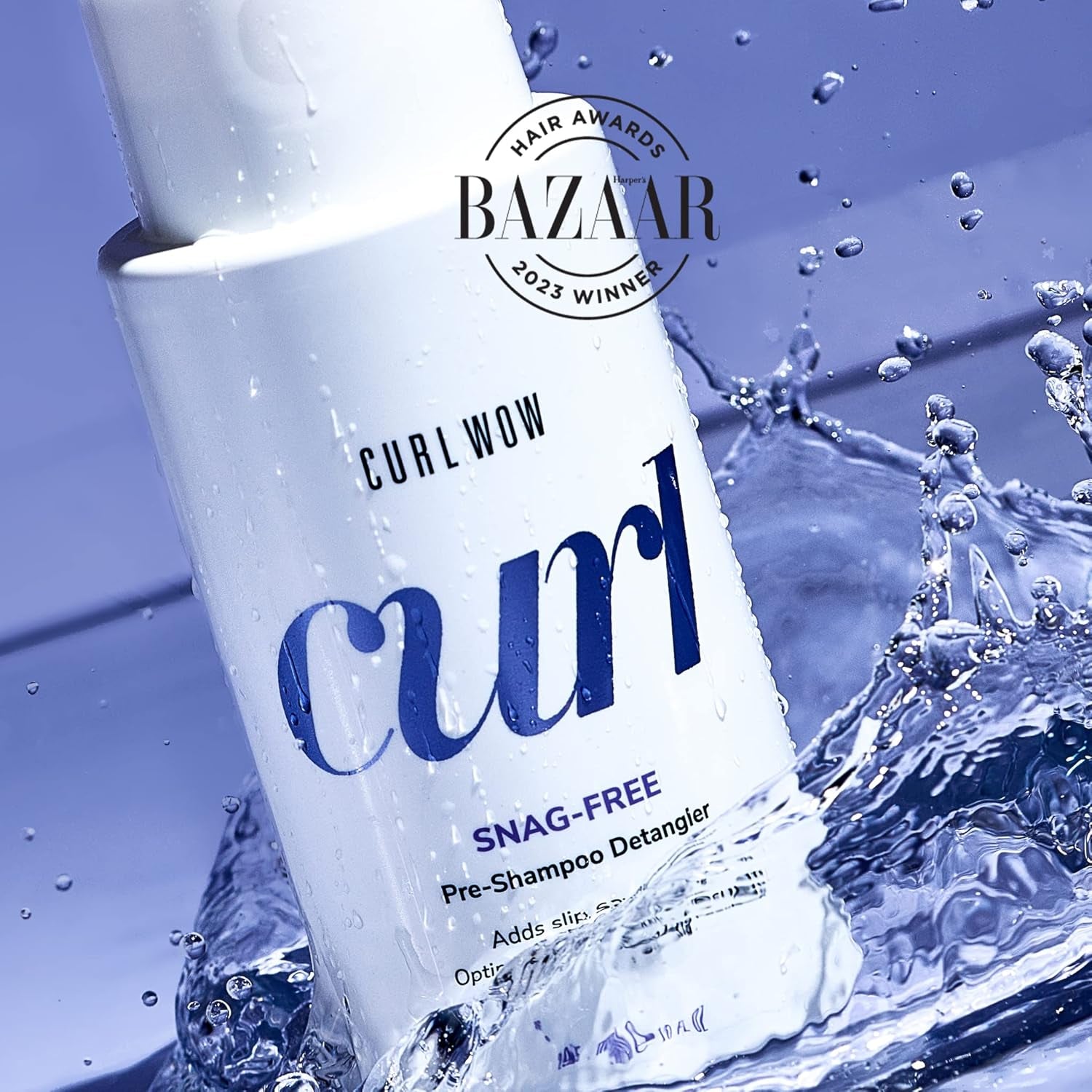 COLOR WOW Curl Wow Snag-Free Pre-Shampoo Detangler – Adds Slip to Curls before You Shampoo for Tangle-Free Washing and a Deeper, Fresher Clean | Reduce Breakage