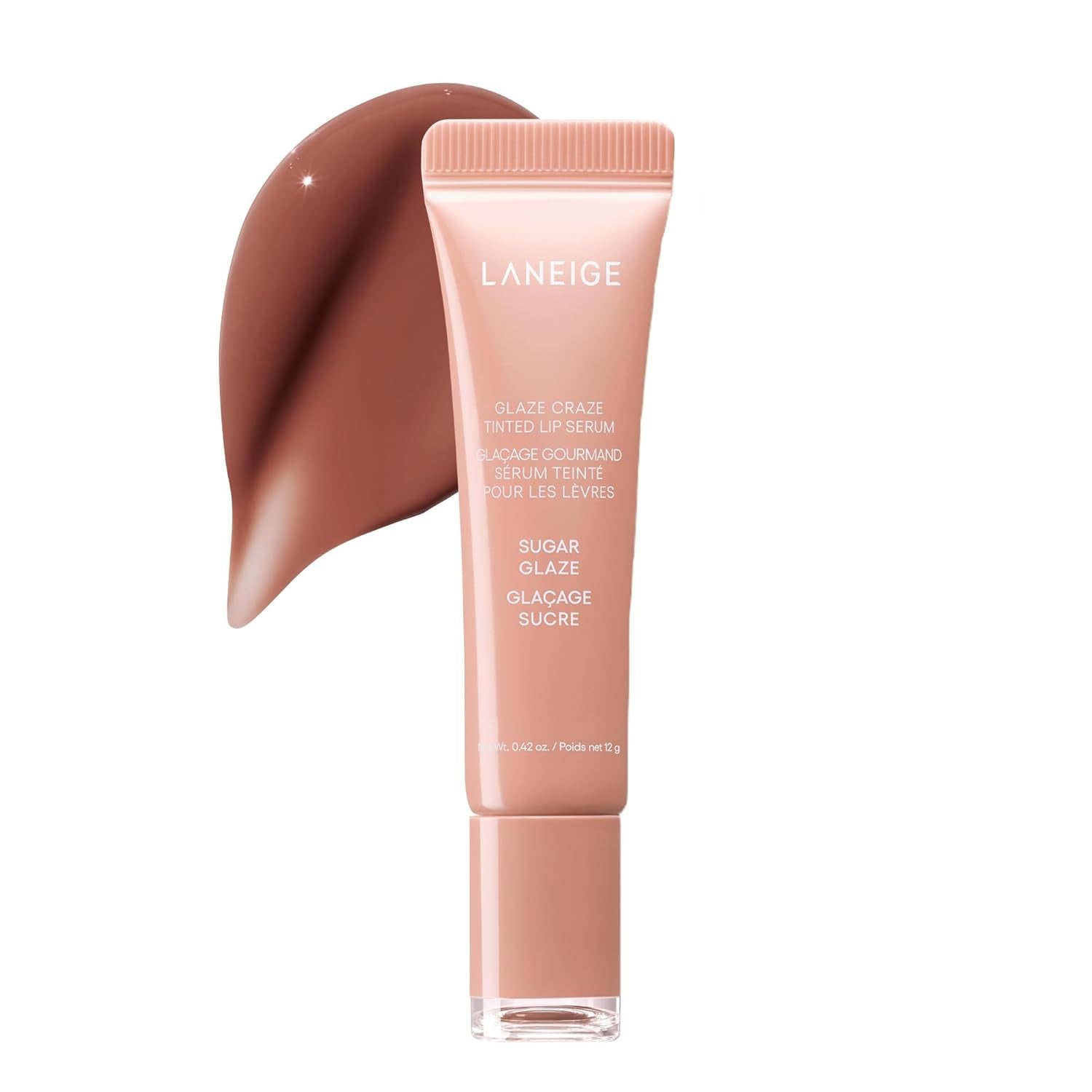 Glaze Craze Tinted Lip Serum: Hydrating Lip Serum for Glossy, Nourished Lips with Plumping Polypeptides