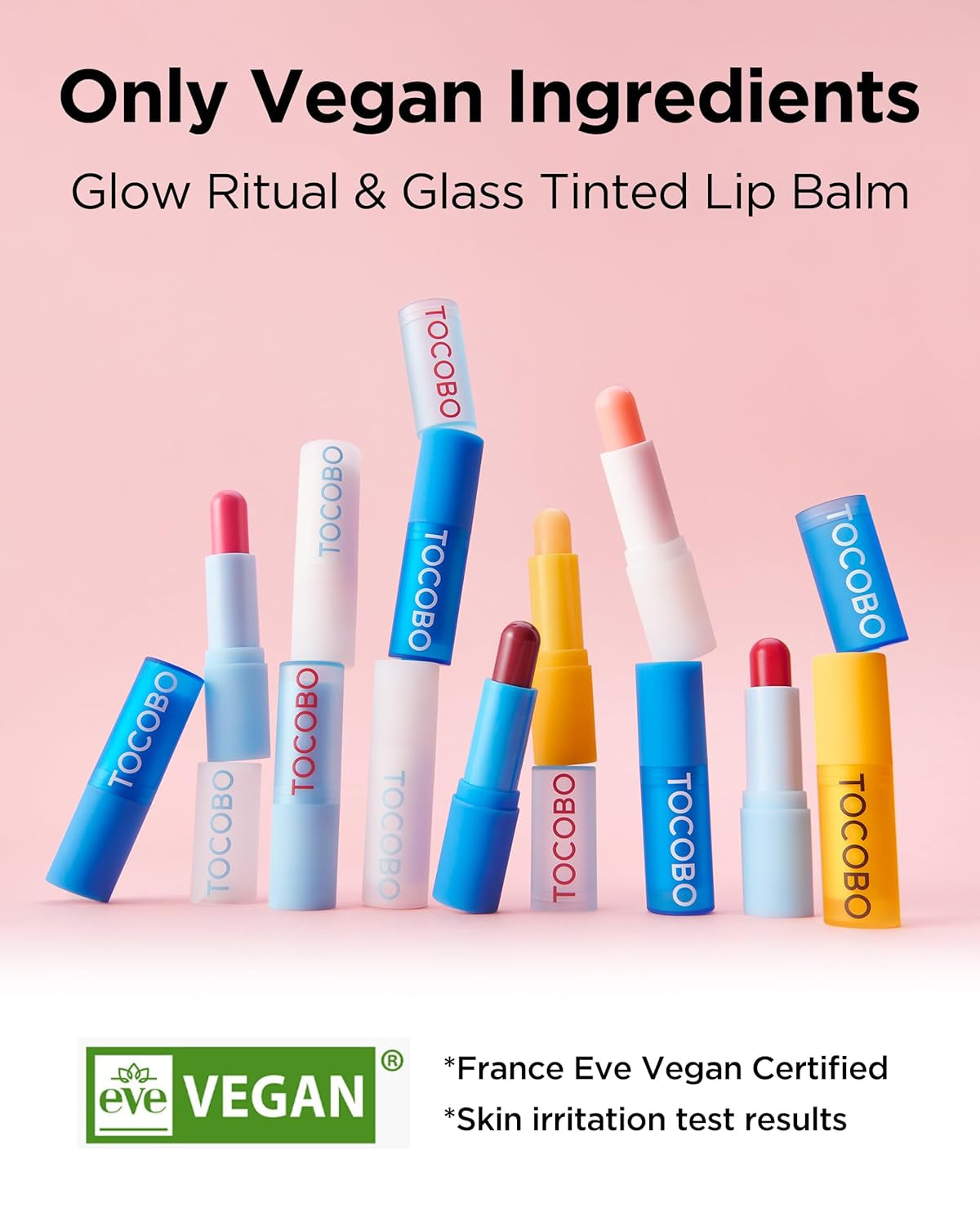 Glass Tinted Lip Balm 013 Tangerine Red 0.67 Oz /19G | Glow Moisturizing Vegan Lip Balm & Vivid Tinted Transparent Color