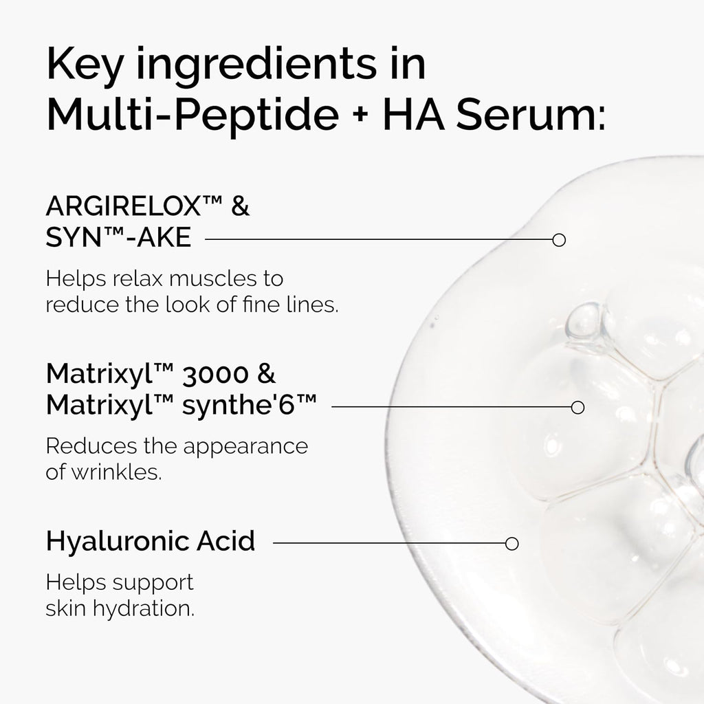 The Ordinary Multi-Peptide + HA, Anti-Aging Formula for Crow’S Feet, Elasticity & Firmness, 30Ml