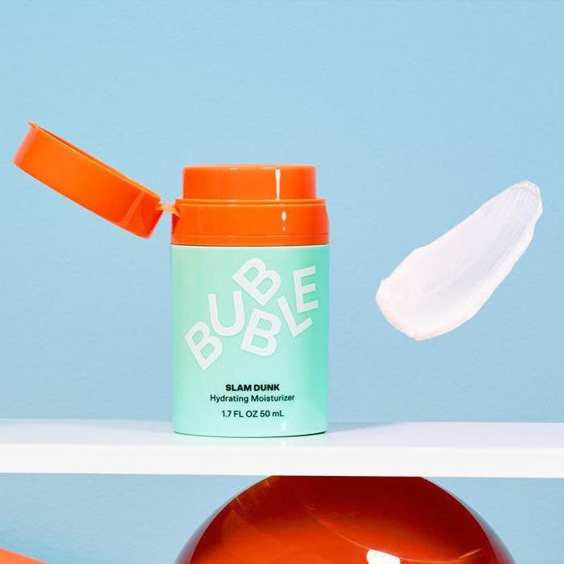 Bubble Skincare Slam Dunk Face Moisturizer - Hydrating Face Cream for Dry Skin Made with Vitamin E + Aloe Vera Juice for a Glowing Complexion - Skin Care with Blue Light Protection