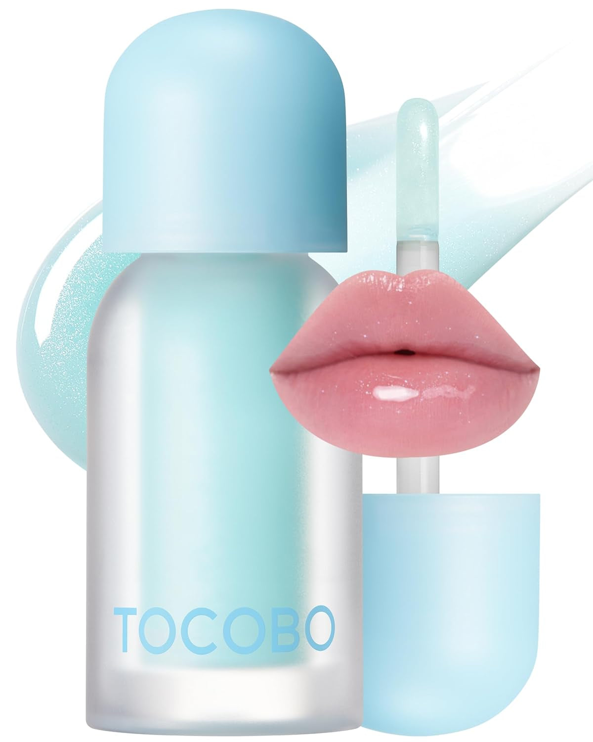 Juicy Berry Plumping Lip Oil Glam Max 00 Frozen Berry – Korean Vegan Hydrating Lip Oil with Plant Oils for High Shine Gloss - Non Sticky Formula for All Skin Tones, 0.12 Fl.Oz.