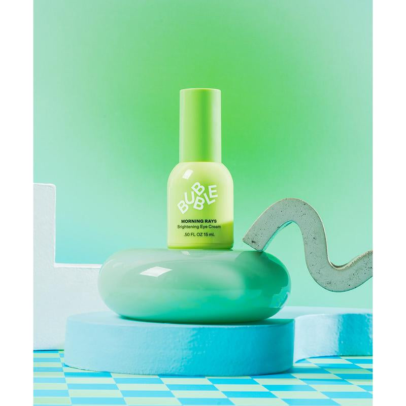 Bubble Skincare Morning Rays Brightening Eye Cream - Vitamin C under Eye Cream for Dark Circles & Puffiness - Enriched with Green Tea Extract to Calm, Protect & Soothe Skin