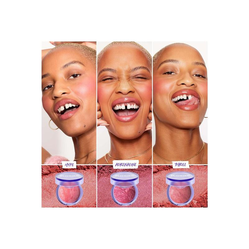 Kosas Blush Is Life Baked Dimensional + Brightening Blush in Adrenaline