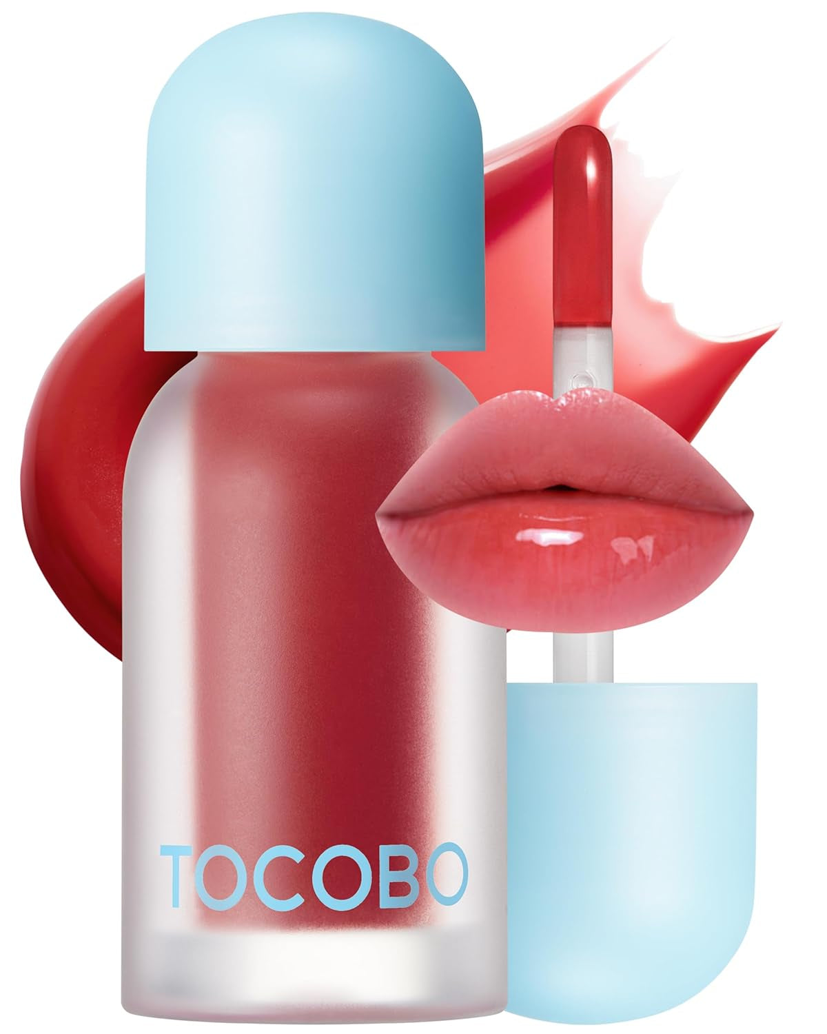 Juicy Berry Plumping Lip Oil 05 Rosy Girl – Korean Vegan Hydrating Lip Oil with Plant Oils for High Shine Gloss - Non Sticky Formula for All Skin Tones, 0.12 Fl.Oz.